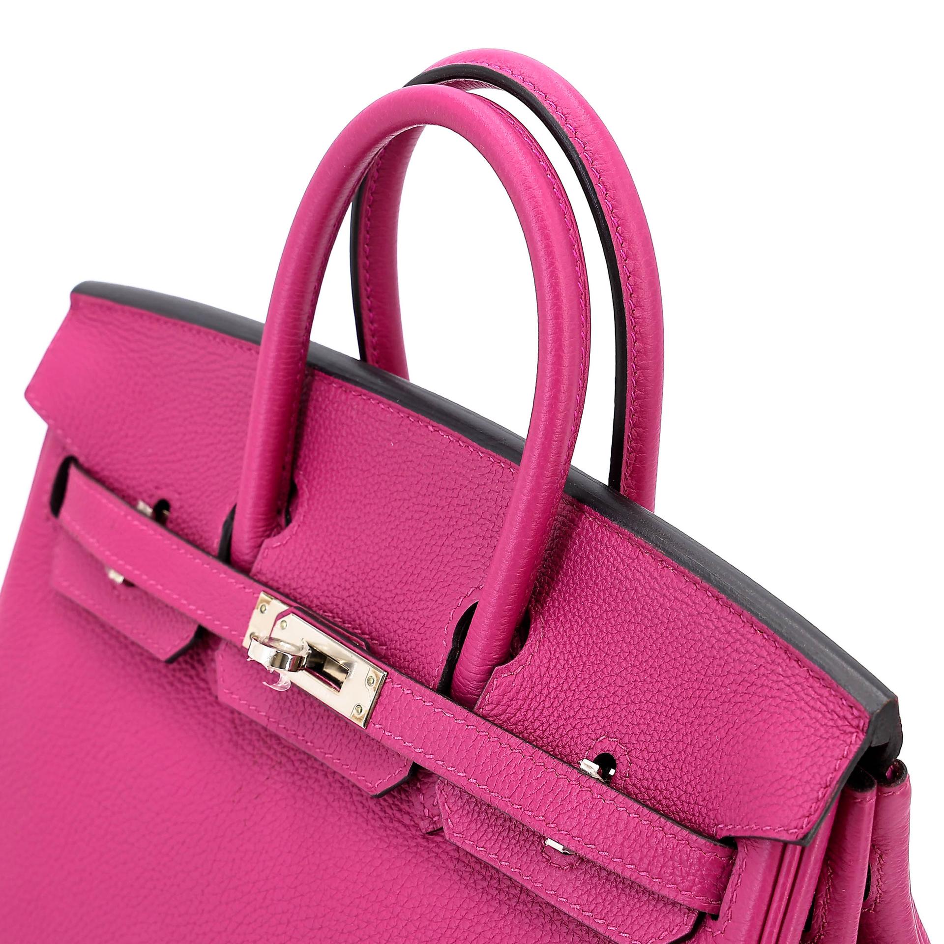 Very Good ( Rank A) HERMÈS Birkin 25 Rose Purple (L3) Togo Palladium hardware C (2018) - 4