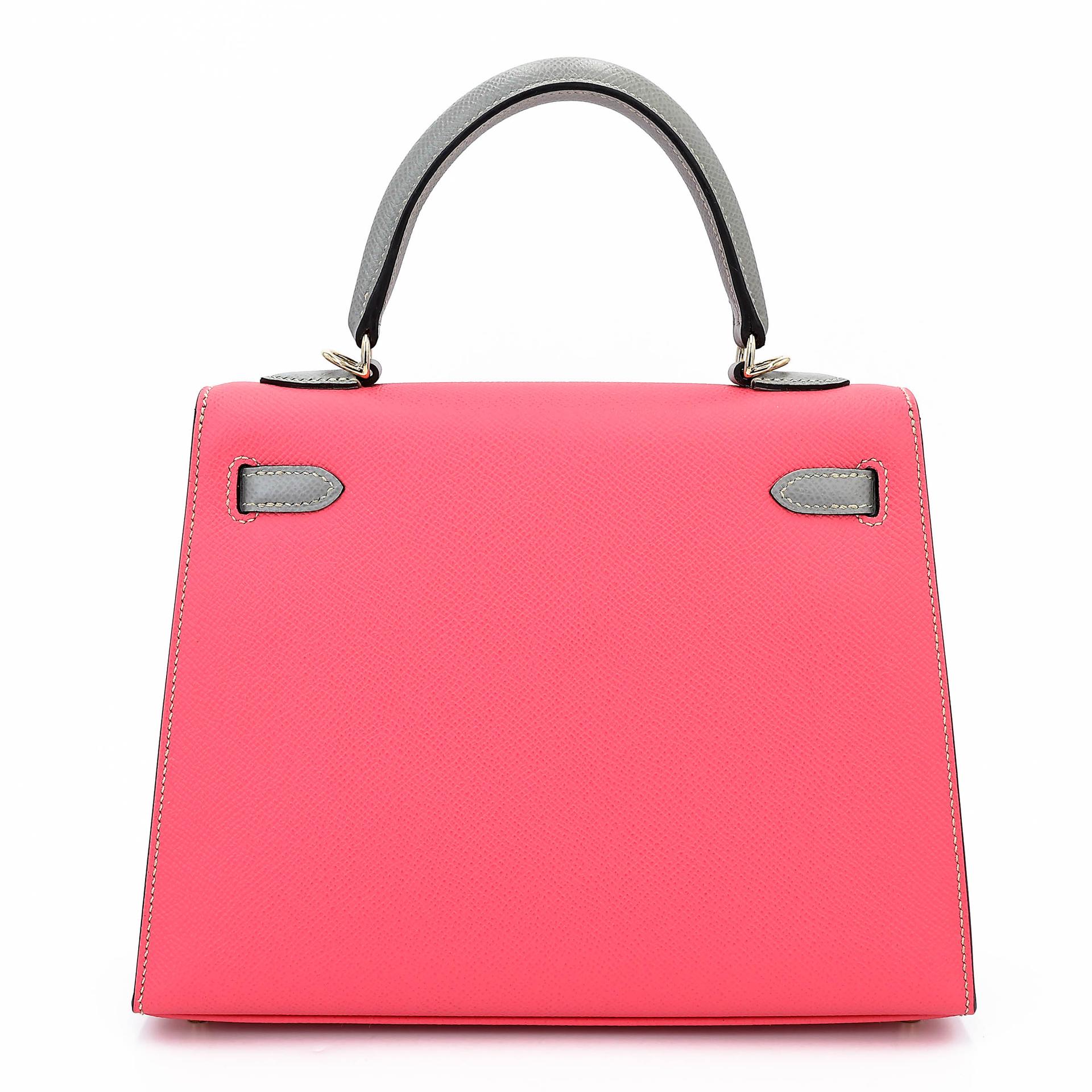 ランク SA HERMÈS エルメス スペシャルオーダー ケリー25 セリエ HSS ローズアザレ (8W) グリムエット (4Z) エプソン シャンパンゴールド金具 A刻印 (2017) - 2