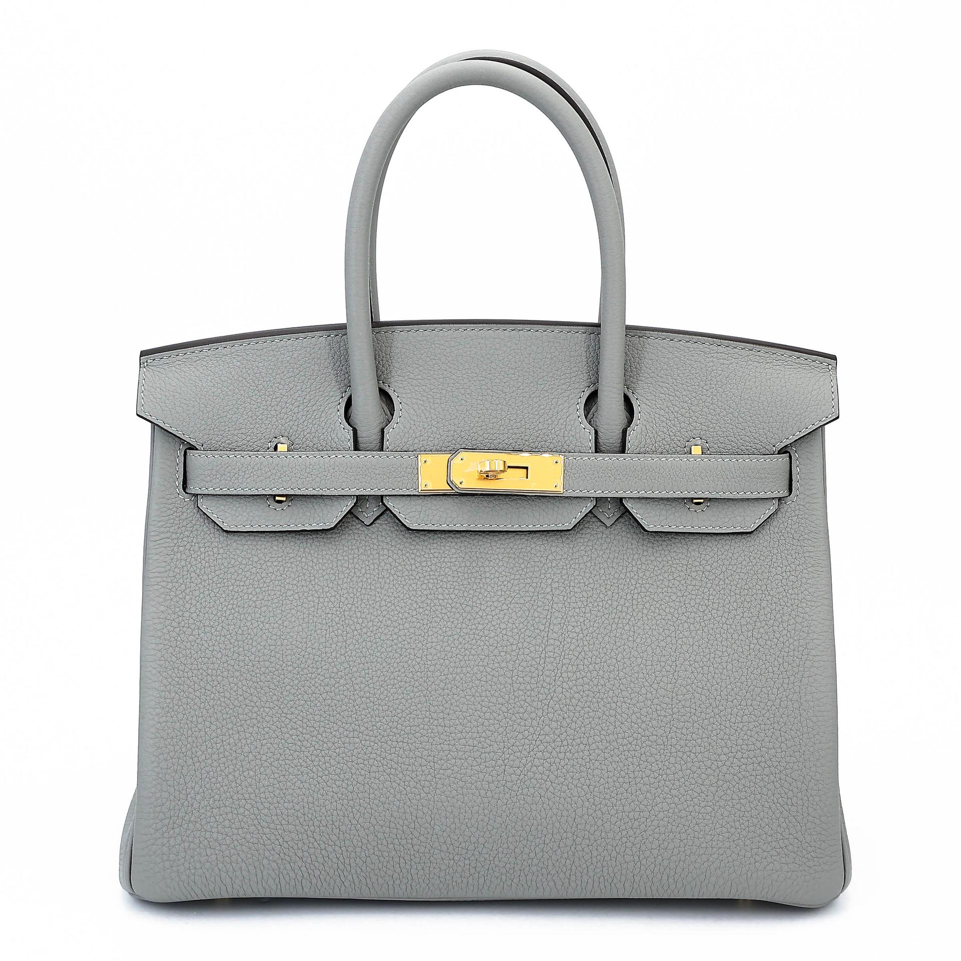 Unused ( Rank NS ) HERMÈS Birkin 30 Gris Mouette (4Z) Togo Gold hardware W (2024) - 1