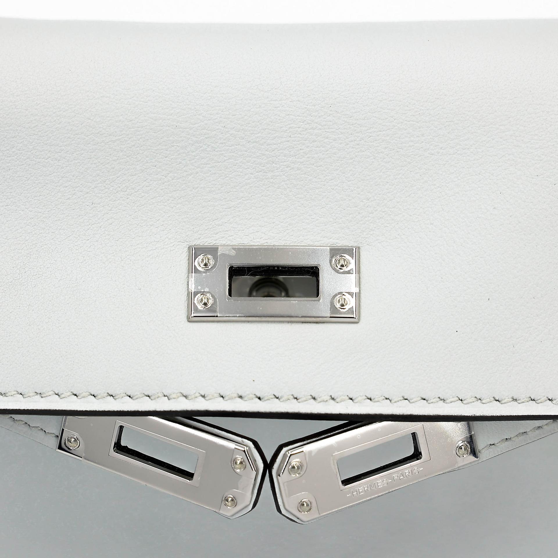 ランク NS 未使用品 HERMÈS エルメス ケリームーブ グリスパル (M4) スイフト シルバー金具 W刻印 (2024) - 11