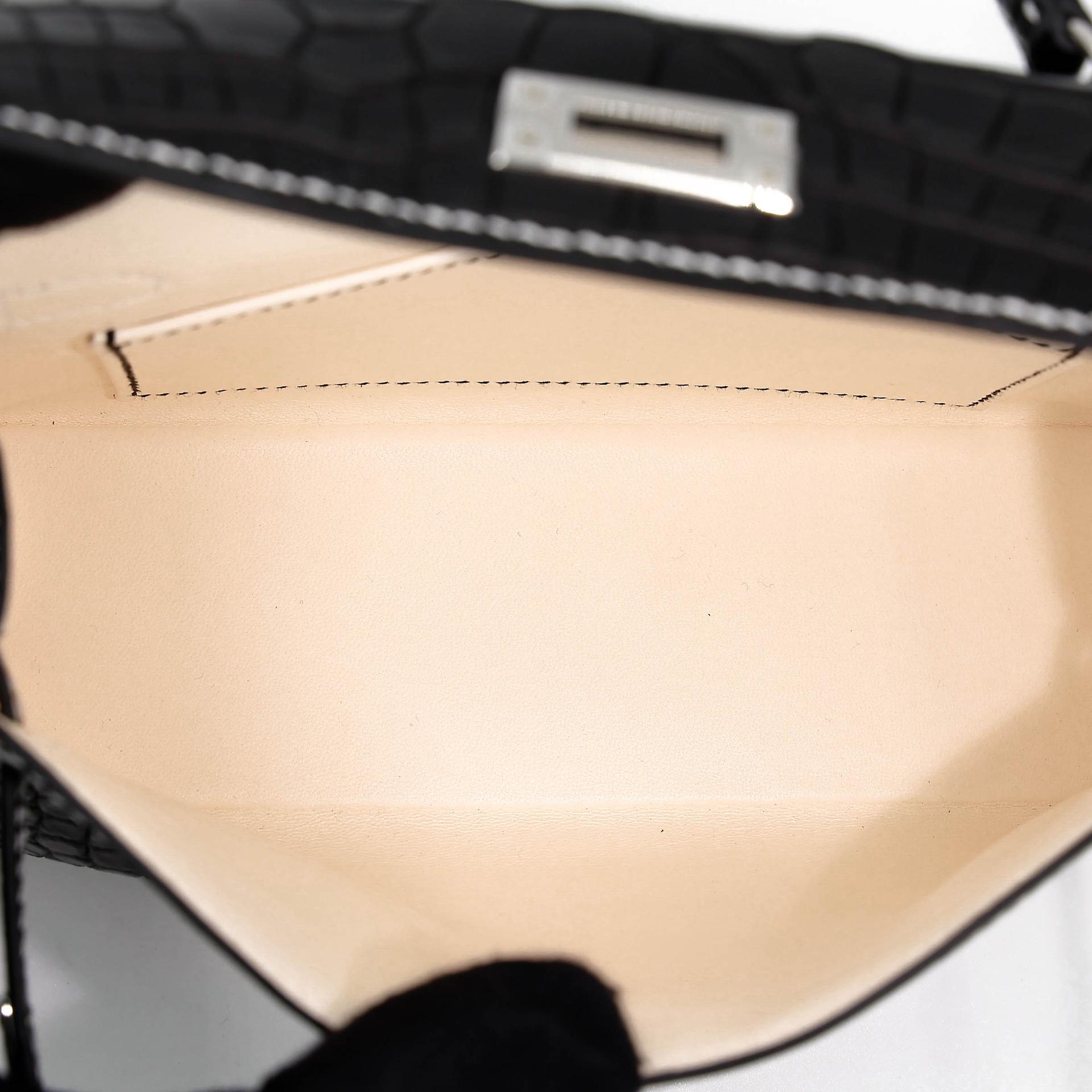 全新 HERMÈS 愛馬仕 馬蹄印定制 Mini Kelly 二代 HSS 89 黑色 Noir (Black) I2 奶油白 Nata □ 短吻鱷 霧面 銀扣 K刻 2025年 - 17