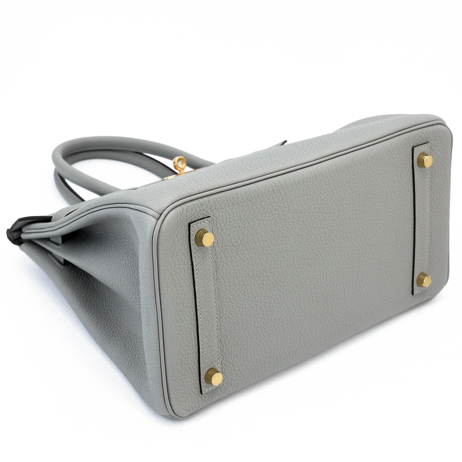 Unused ( Rank NS ) HERMÈS Birkin 30 Gris Mouette (4Z) Togo Gold hardware W (2024) - 5