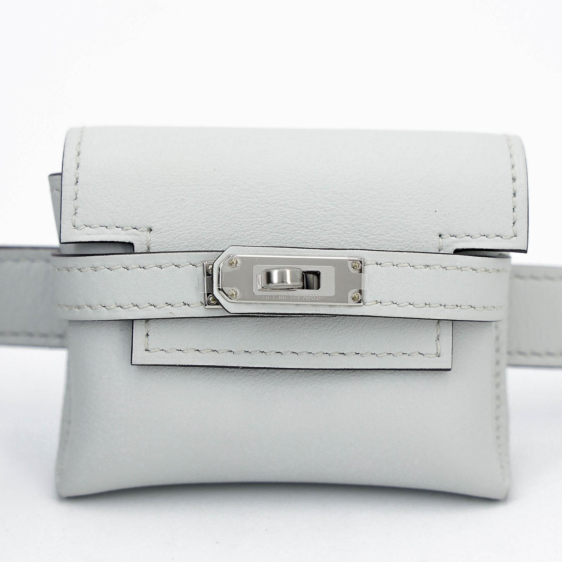 ランク NS 未使用品 HERMÈS エルメス ケリームーブ グリスパル (M4) スイフト シルバー金具 W刻印 (2024) - 14
