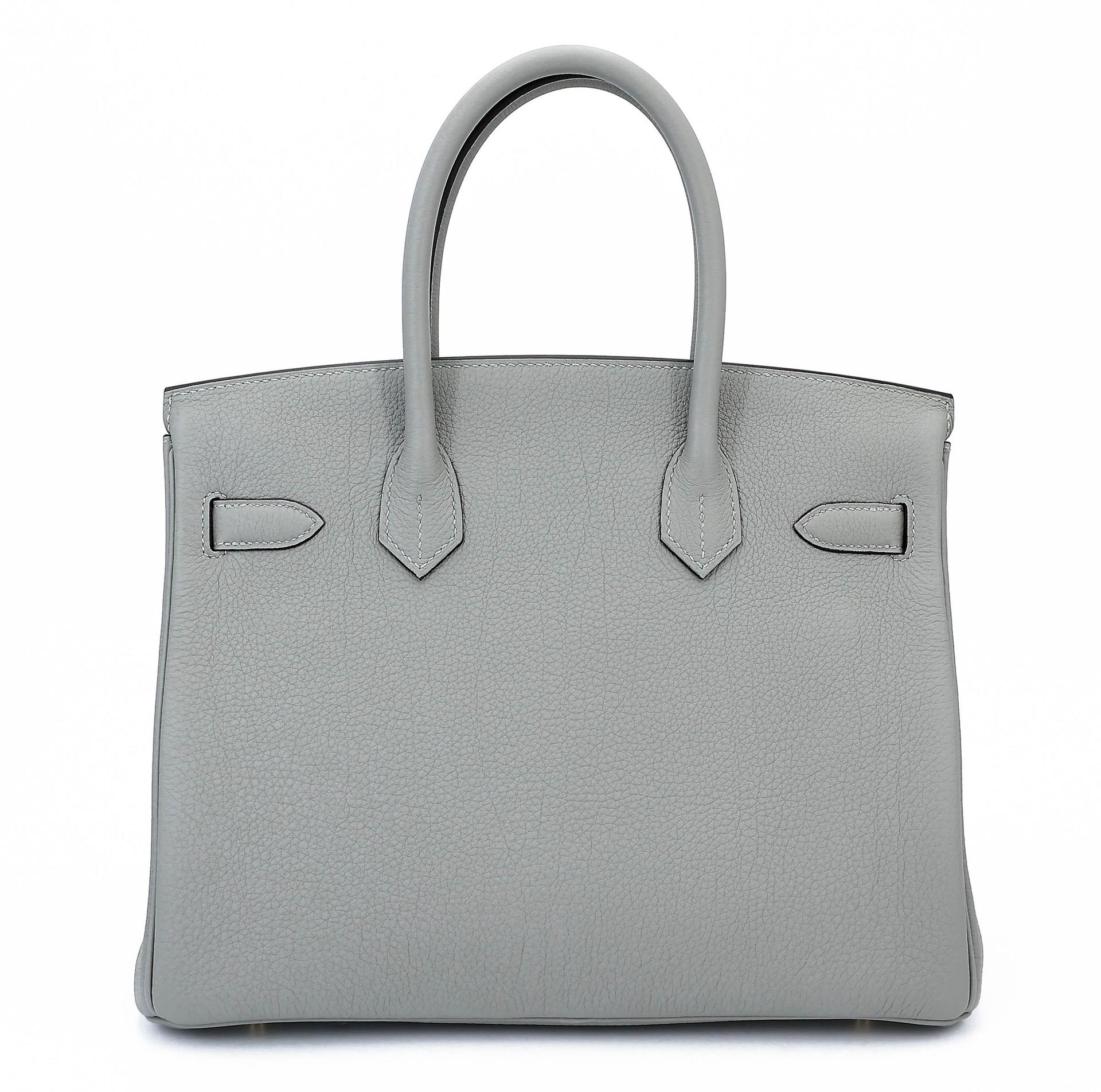 Unused ( Rank NS ) HERMÈS Birkin 30 Gris Mouette (4Z) Togo Gold hardware W (2024) - 2
