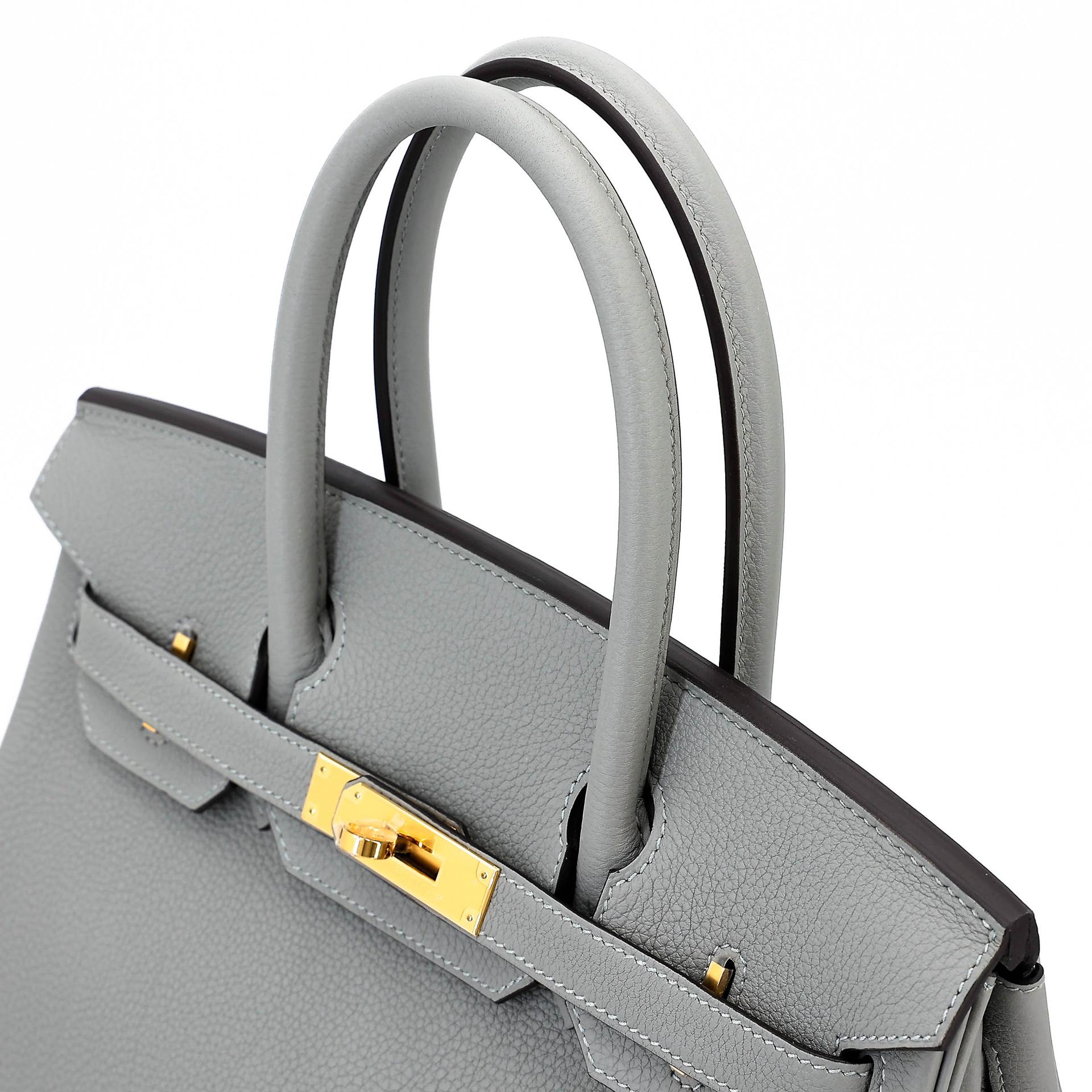 Unused ( Rank NS ) HERMÈS Birkin 30 Gris Mouette (4Z) Togo Gold hardware W (2024) - 3