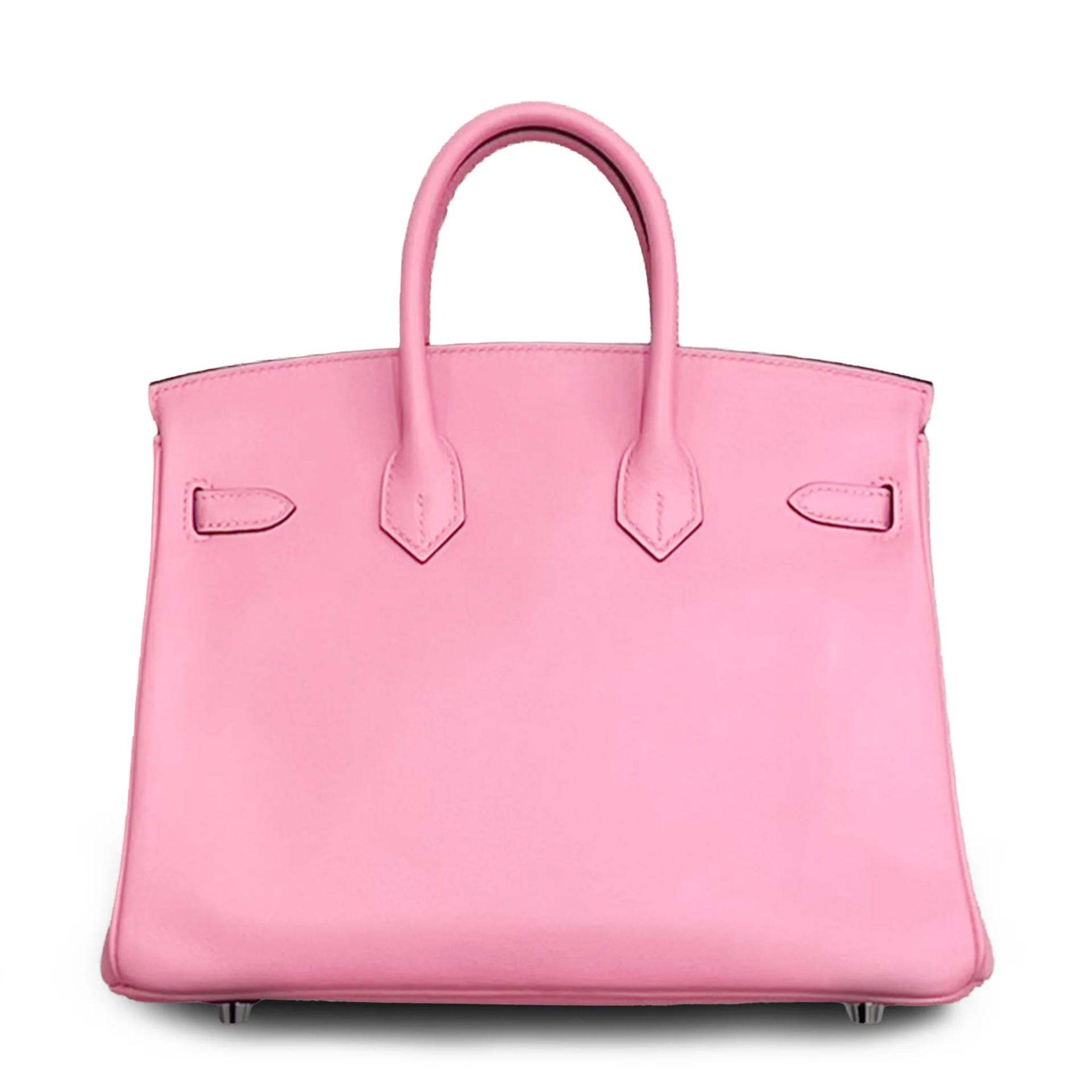 A美品 HERMÈS 爱马仕 Birkin 25 8W 唇膏粉 Rose Azalee Swift牛皮 银扣 Y刻 2020年 - 2
