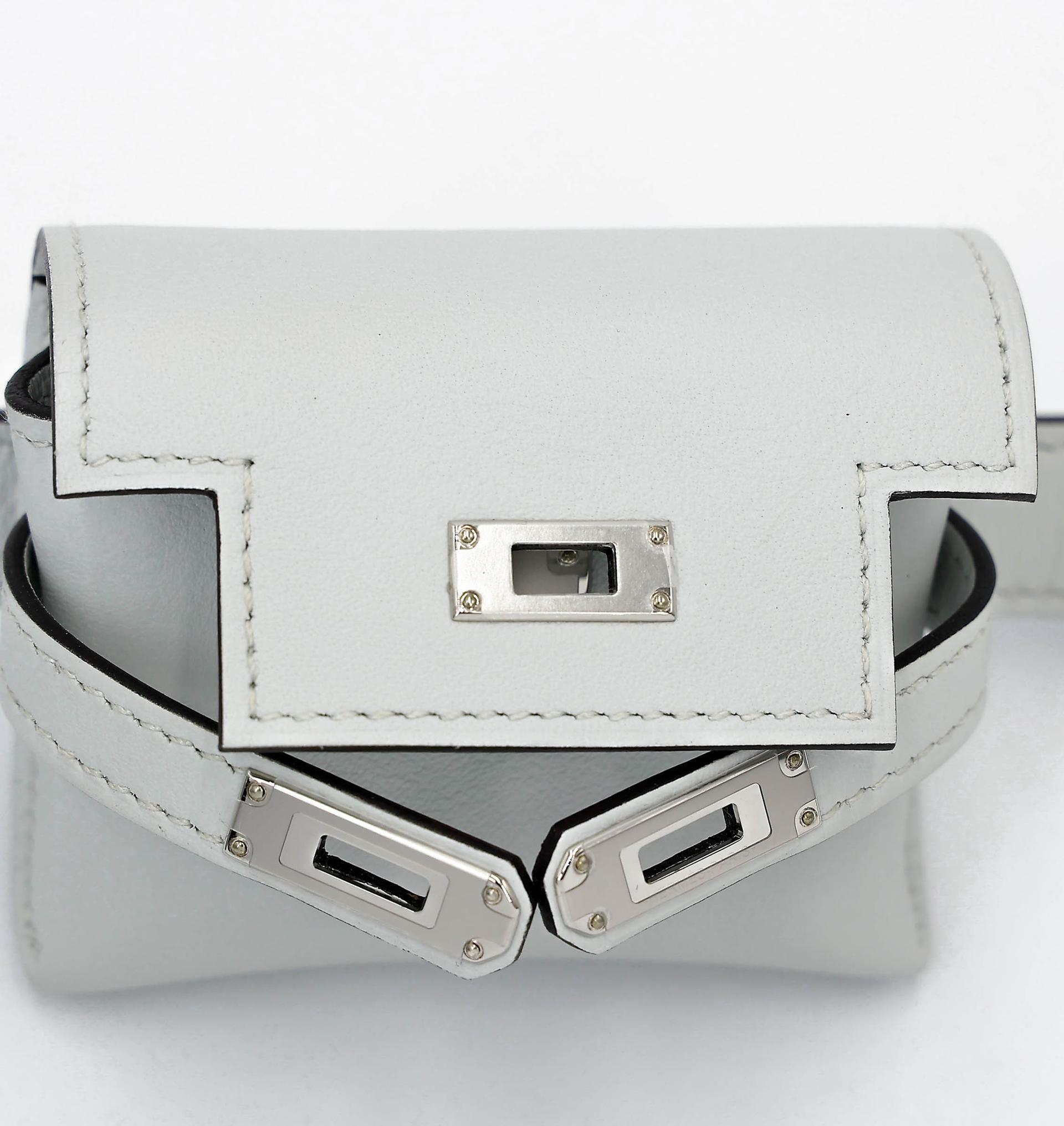 ランク NS 未使用品 HERMÈS エルメス ケリームーブ グリスパル (M4) スイフト シルバー金具 W刻印 (2024) - 13