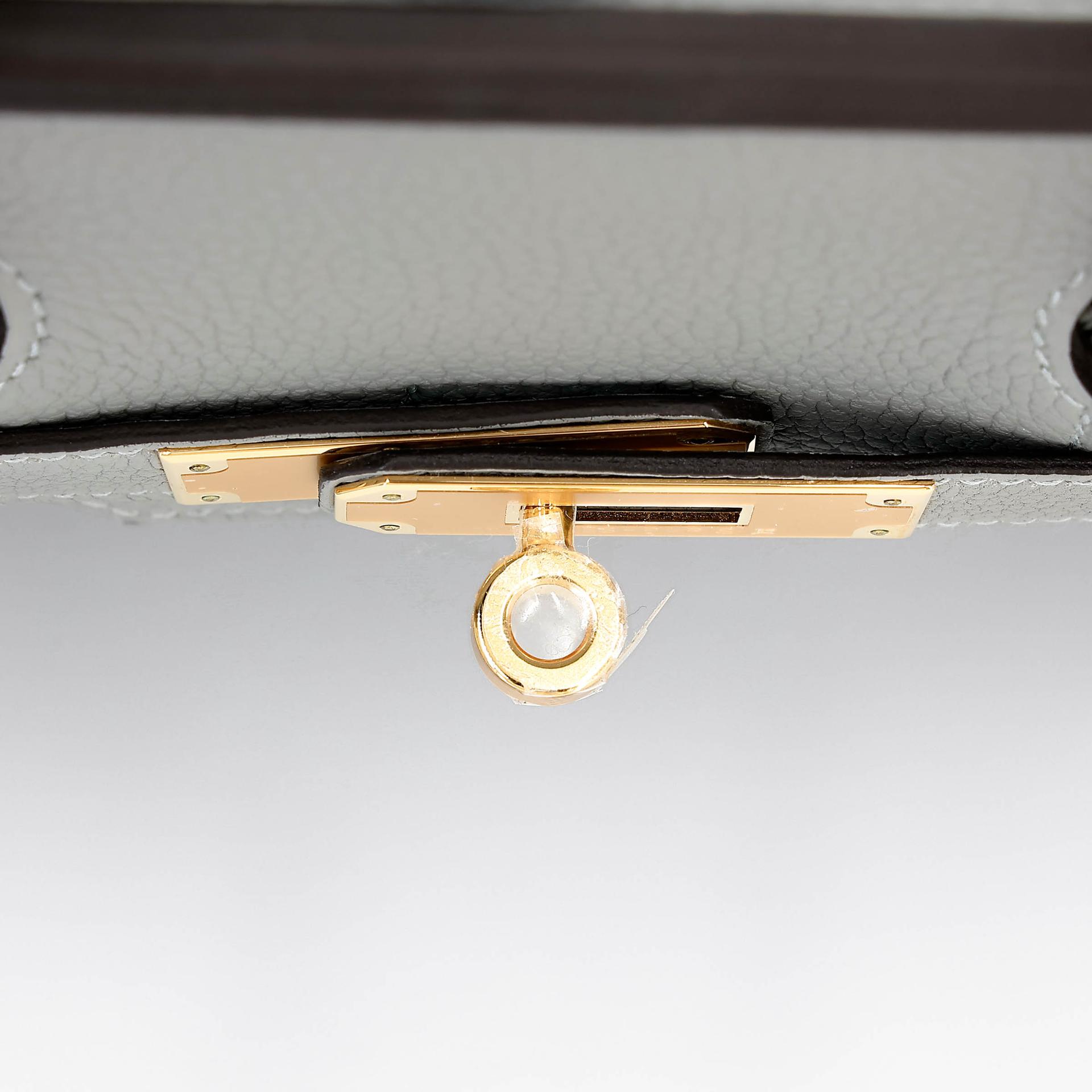 Unused ( Rank NS ) HERMÈS Birkin 30 Gris Mouette (4Z) Togo Gold hardware W (2024) - 9