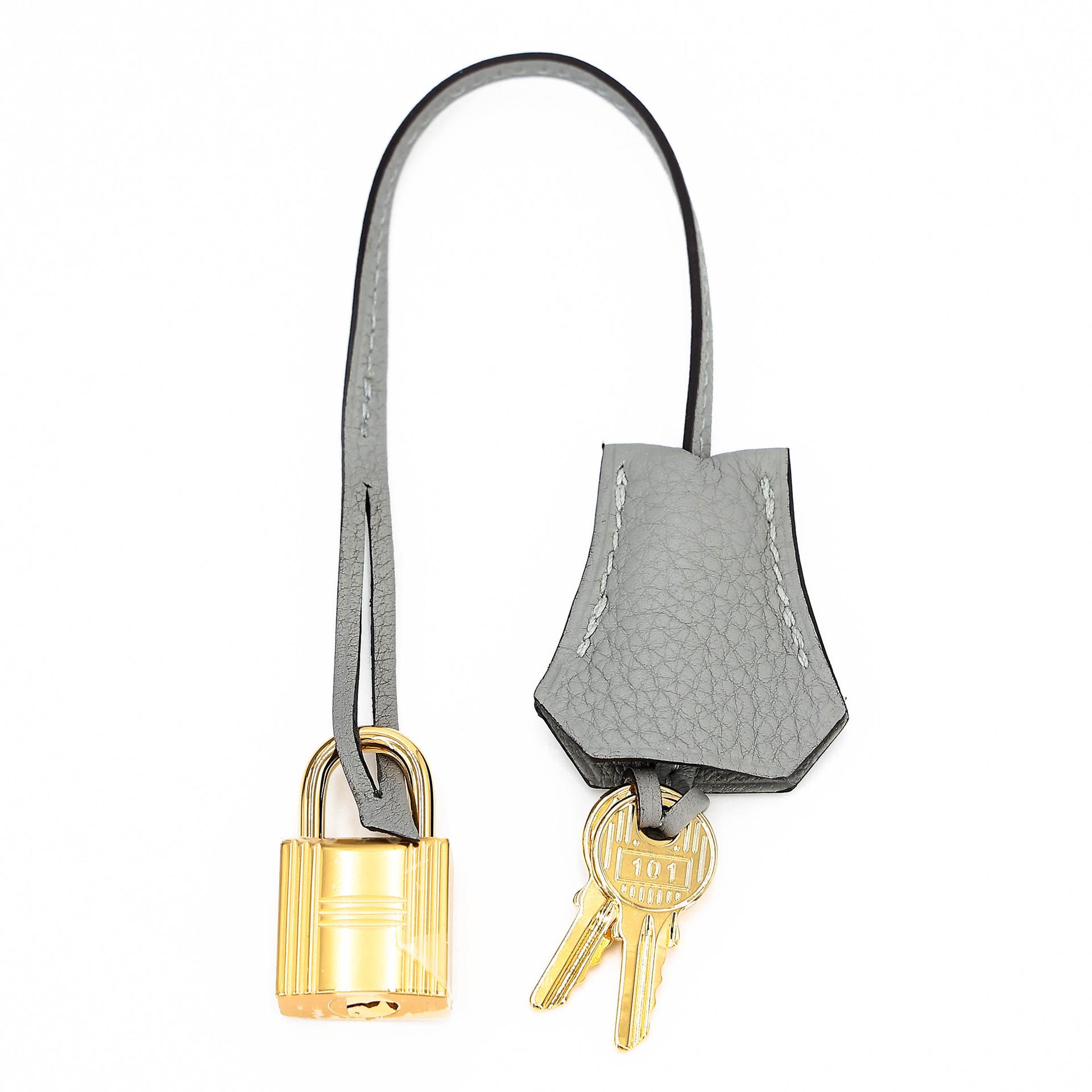 Unused ( Rank NS ) HERMÈS Birkin 30 Gris Mouette (4Z) Togo Gold hardware W (2024) - 15