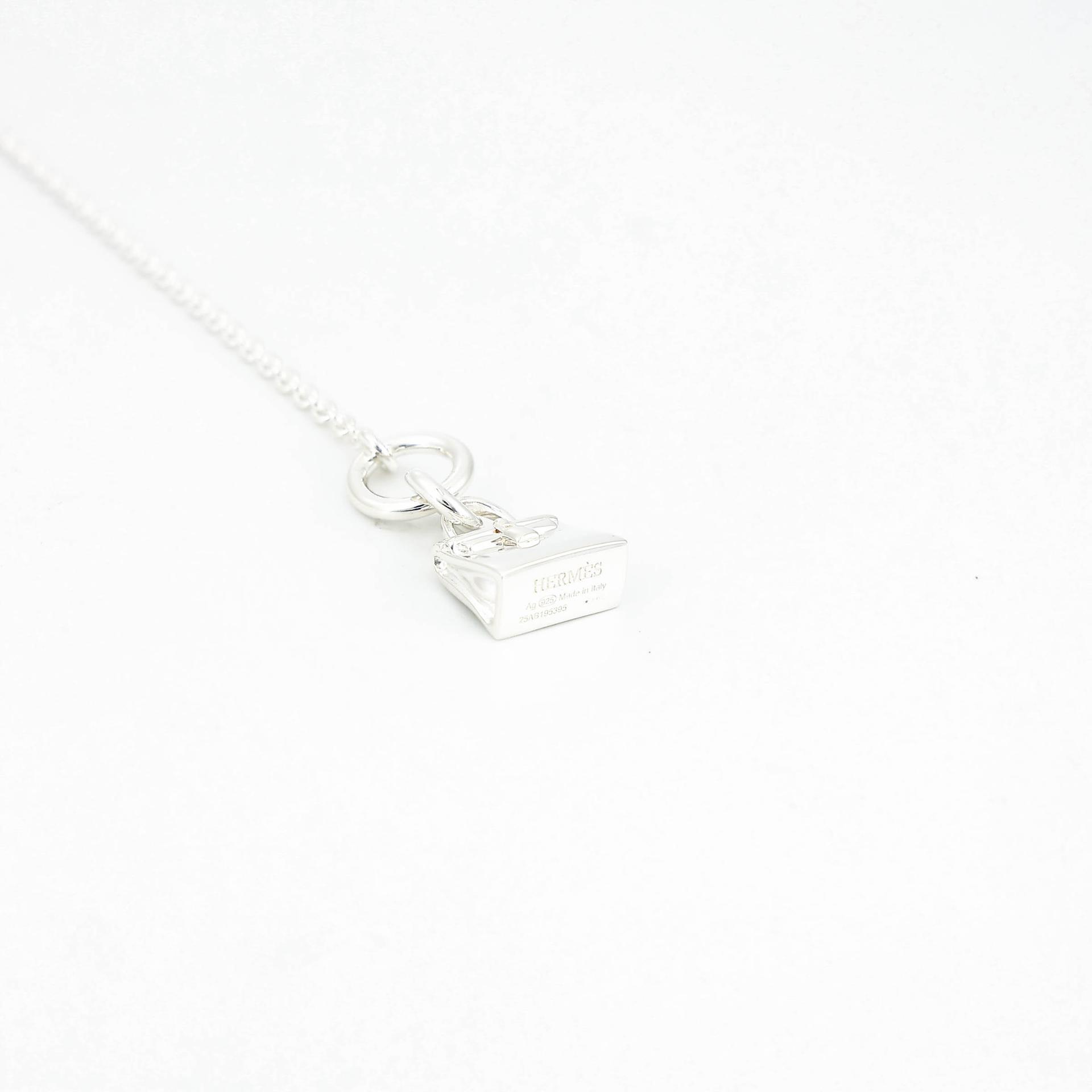 Brand New ( Rank N ) HERMÈS Amulettes Kelly Pendant Silver Silver 925 - 11