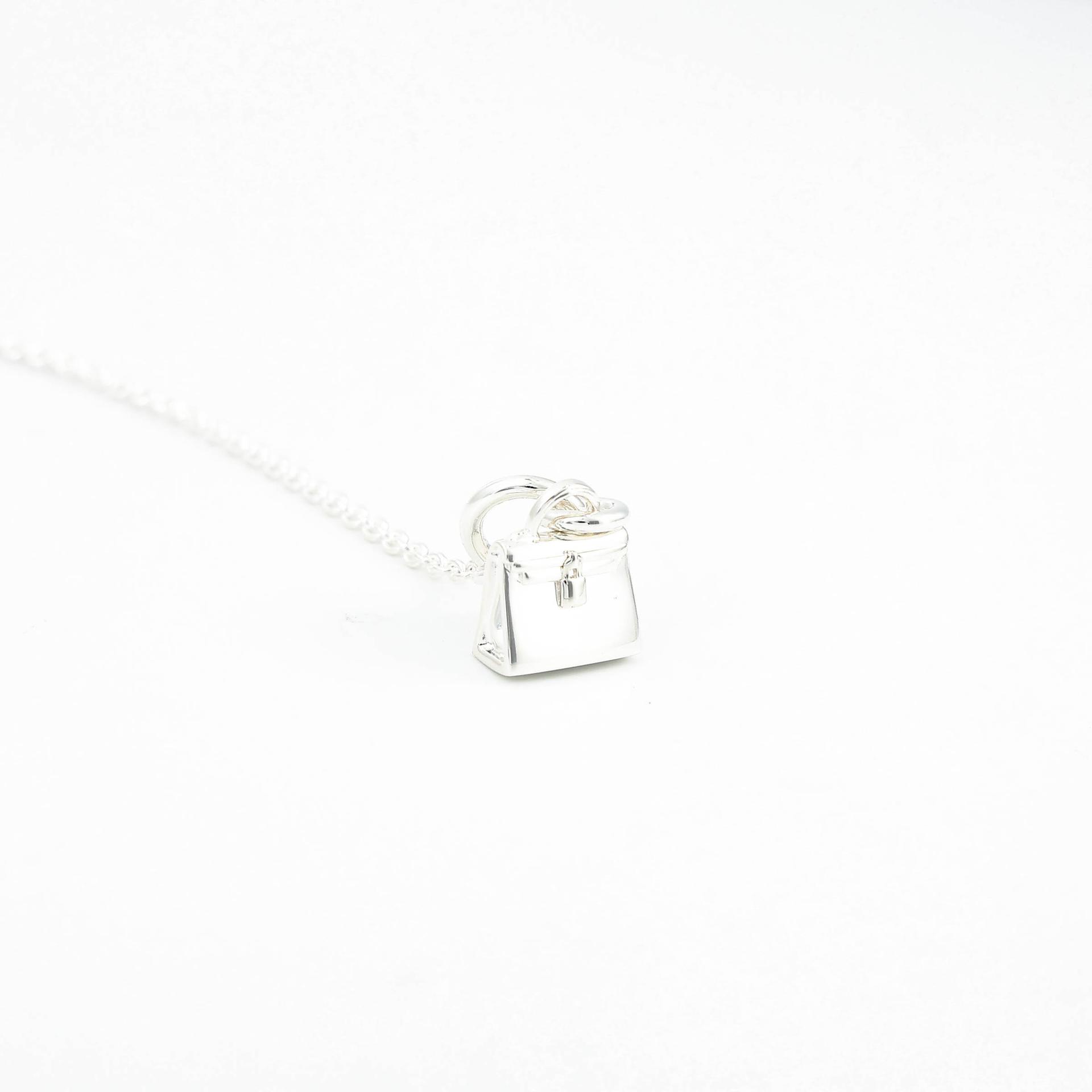 Brand New ( Rank N ) HERMÈS Amulettes Kelly Pendant Silver Silver 925 - 9
