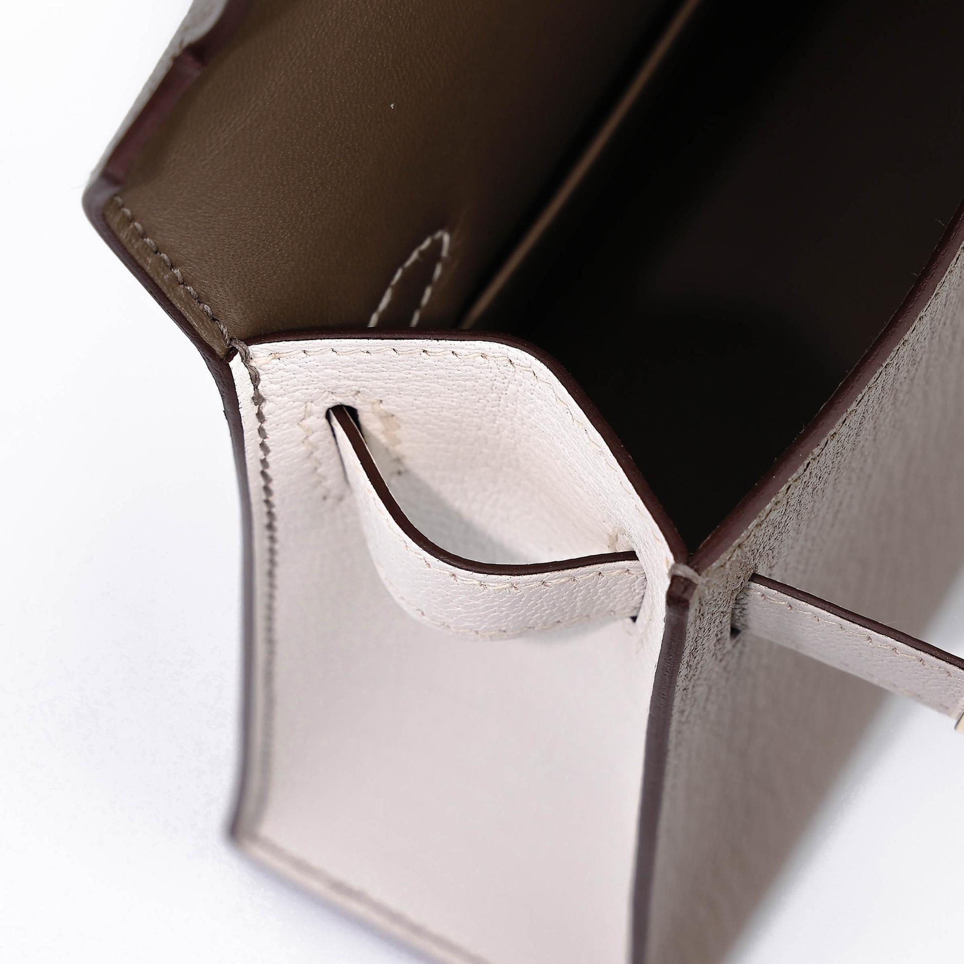 ランク N 新品 HERMÈS エルメス スペシャルオーダー ミニケリー2 HSS エトゥープ (18) ナタ (I2) シェーブル シャンパンゴールド金具 K刻印 (2025) - 16
