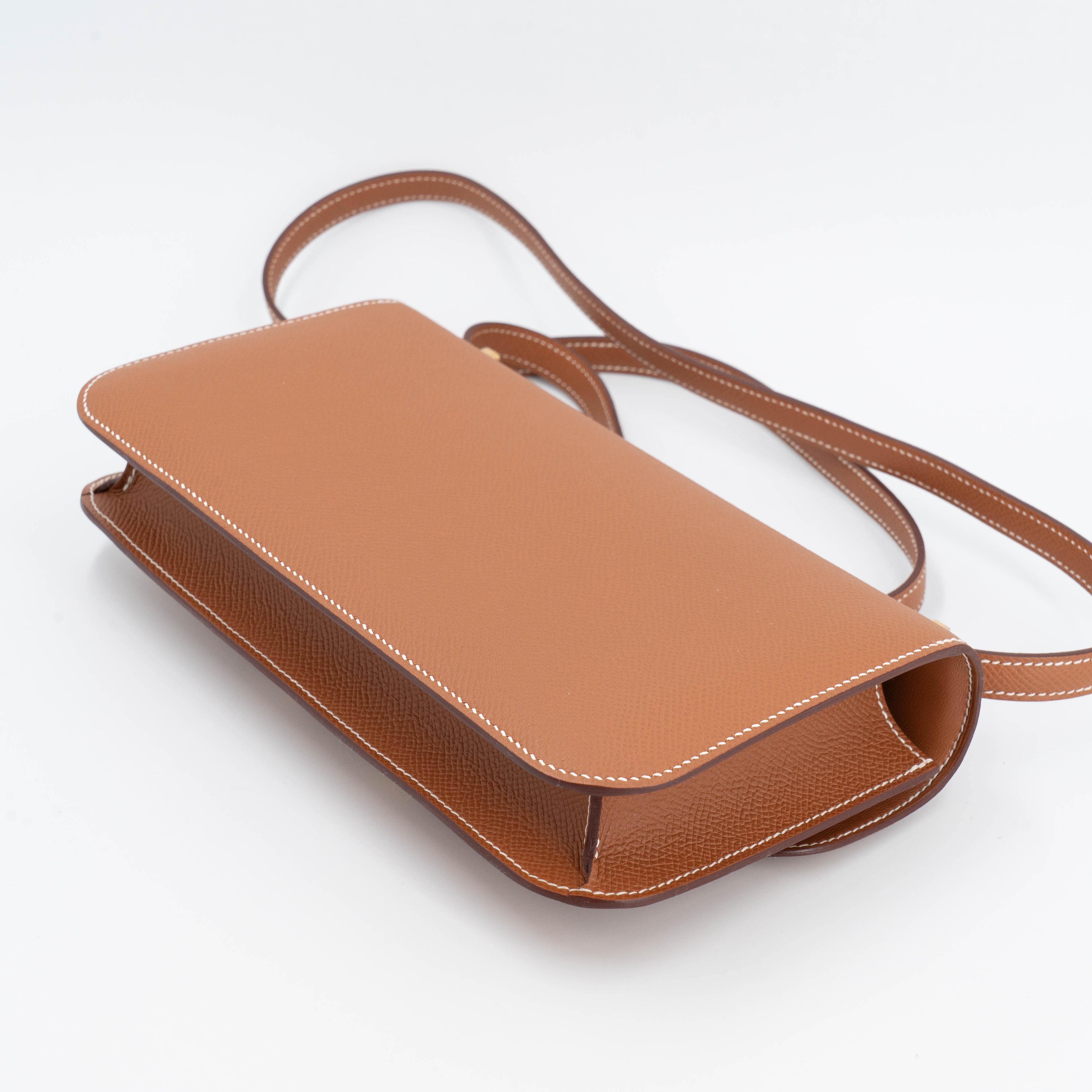 Brand New ( Rank N ) HERMÈS Constance Elan Gold (37) Epsom Gold hardware K (2025) - 6