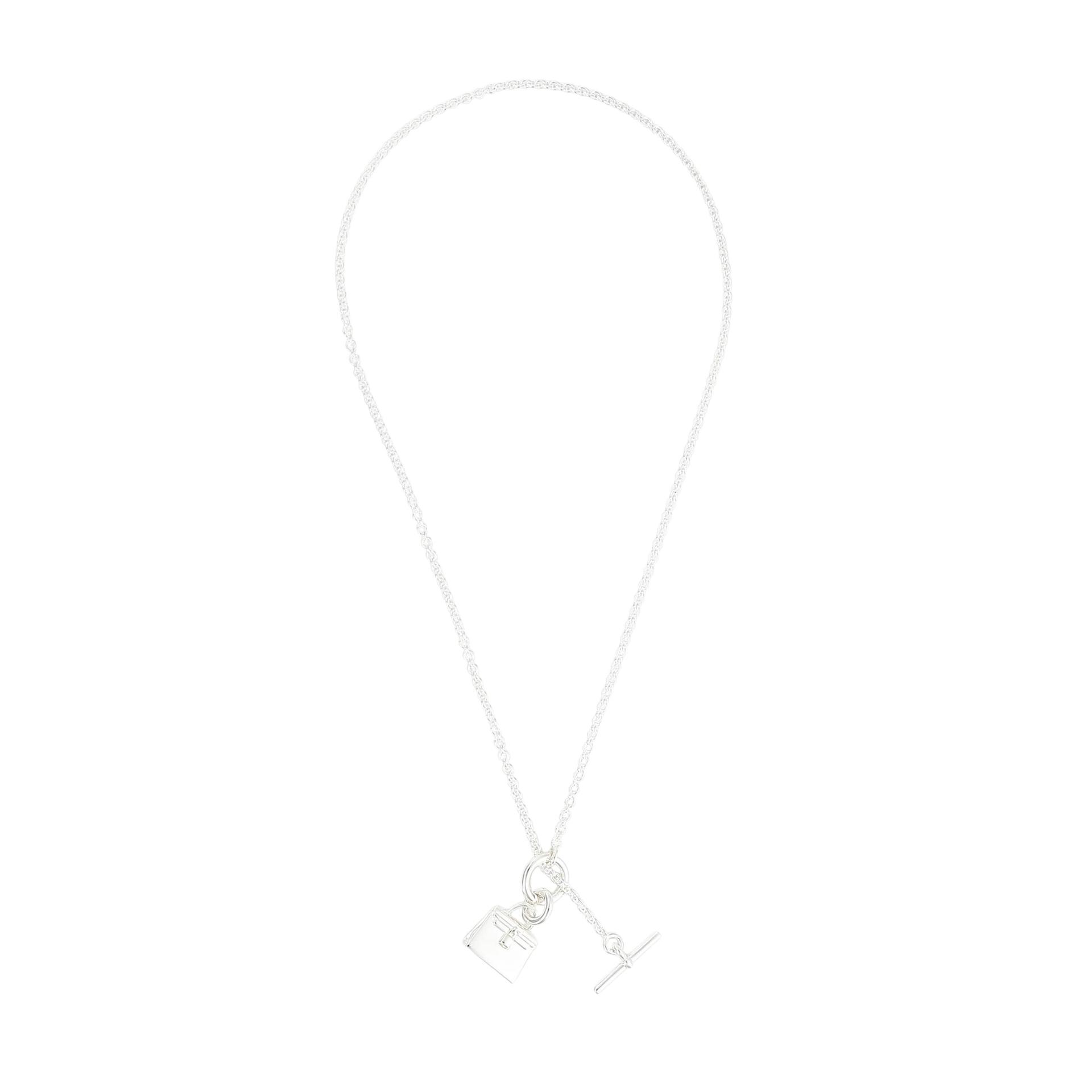 Brand New ( Rank N ) HERMÈS Amulettes Kelly Pendant Silver Silver 925 - 1