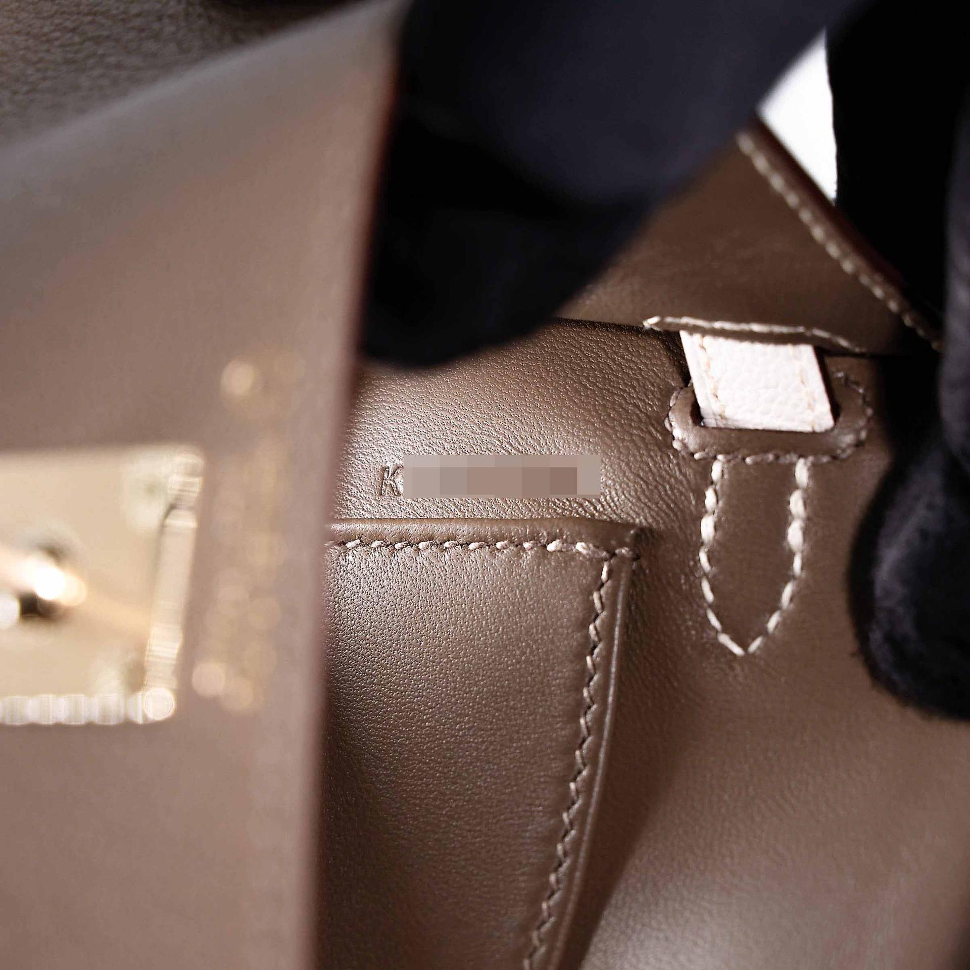 ランク N 新品 HERMÈS エルメス スペシャルオーダー ミニケリー2 HSS エトゥープ (18) ナタ (I2) シェーブル シャンパンゴールド金具 K刻印 (2025) - 14