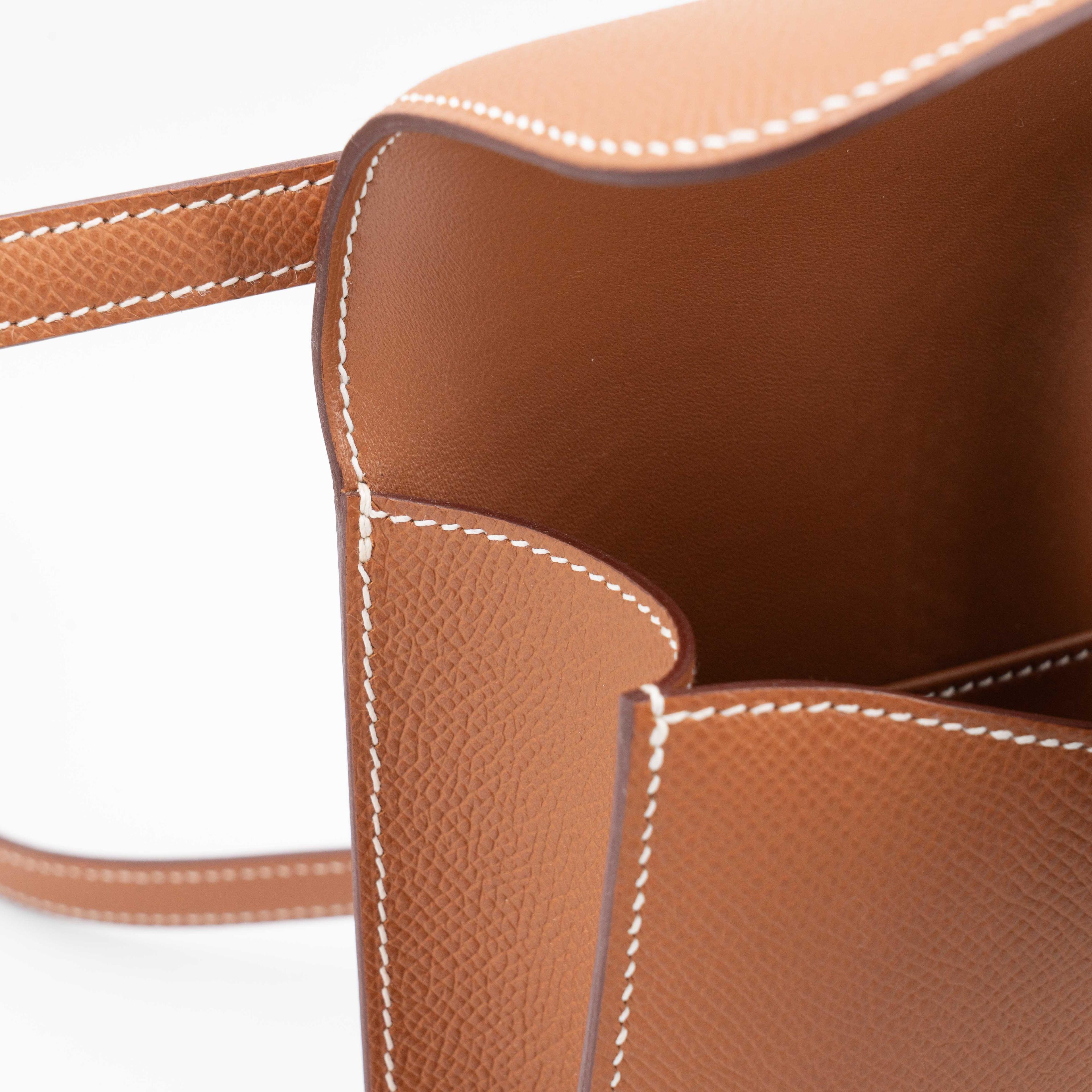 Brand New ( Rank N ) HERMÈS Constance Elan Gold (37) Epsom Gold hardware K (2025) - 11