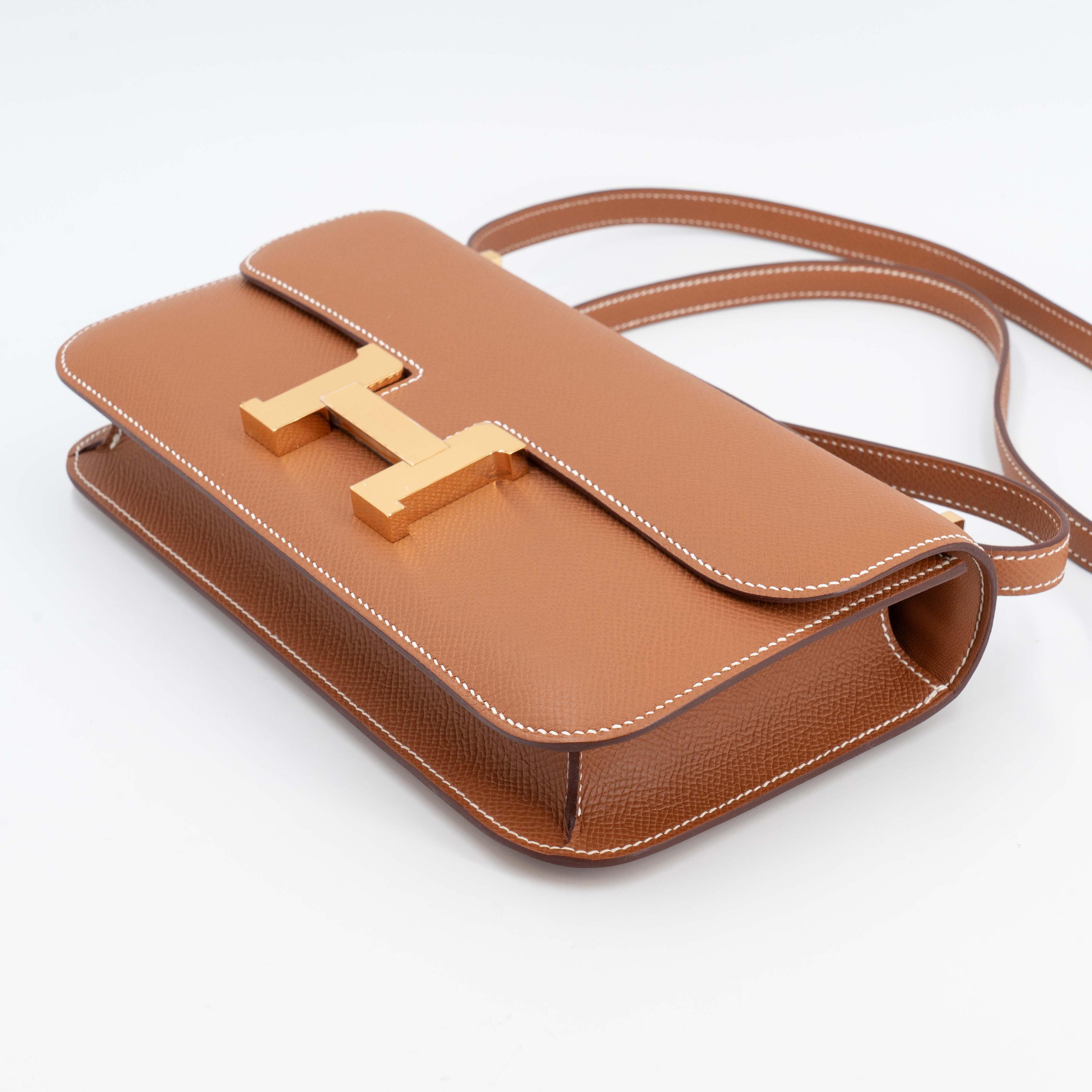 Brand New ( Rank N ) HERMÈS Constance Elan Gold (37) Epsom Gold hardware K (2025) - 5