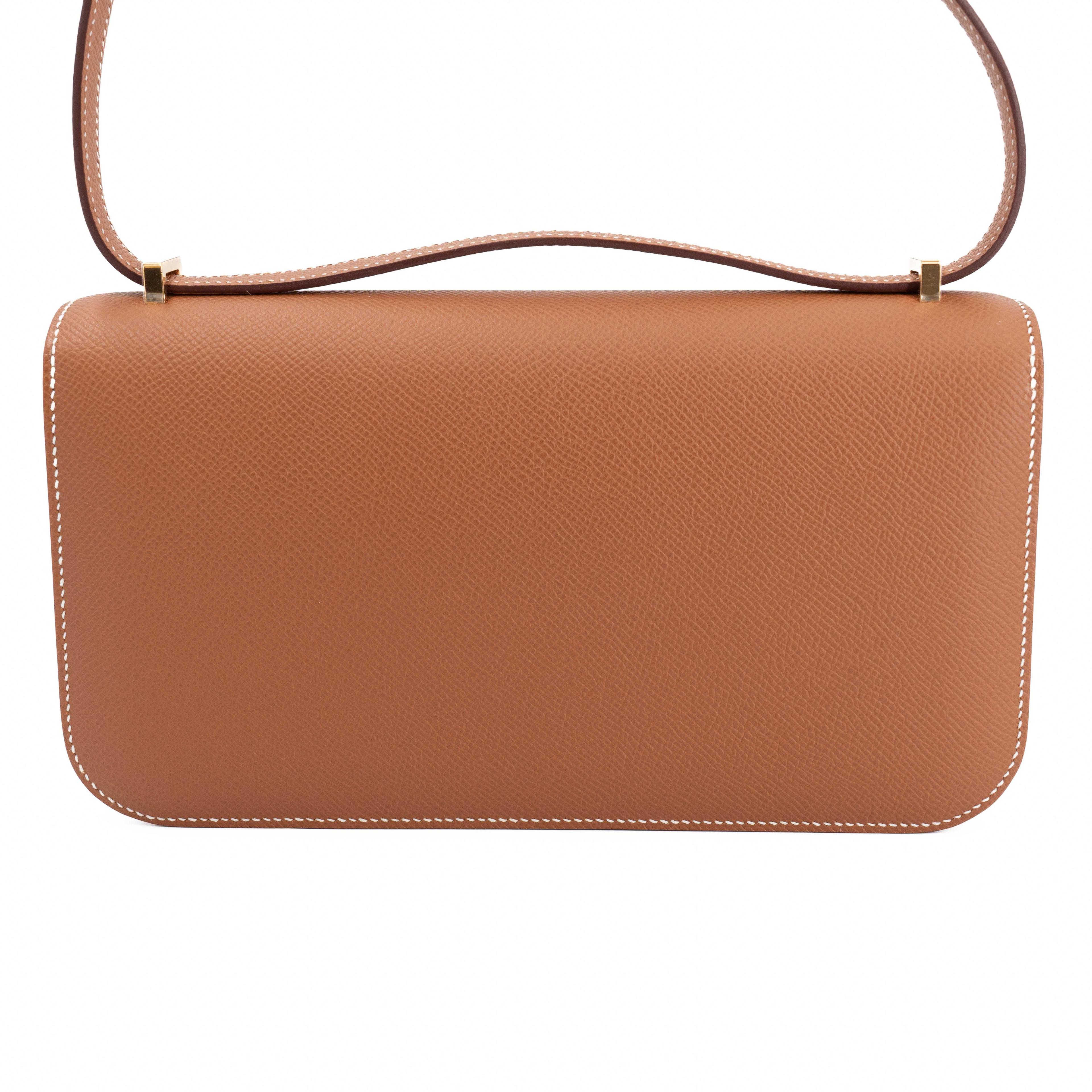 Brand New ( Rank N ) HERMÈS Constance Elan Gold (37) Epsom Gold hardware K (2025) - 2
