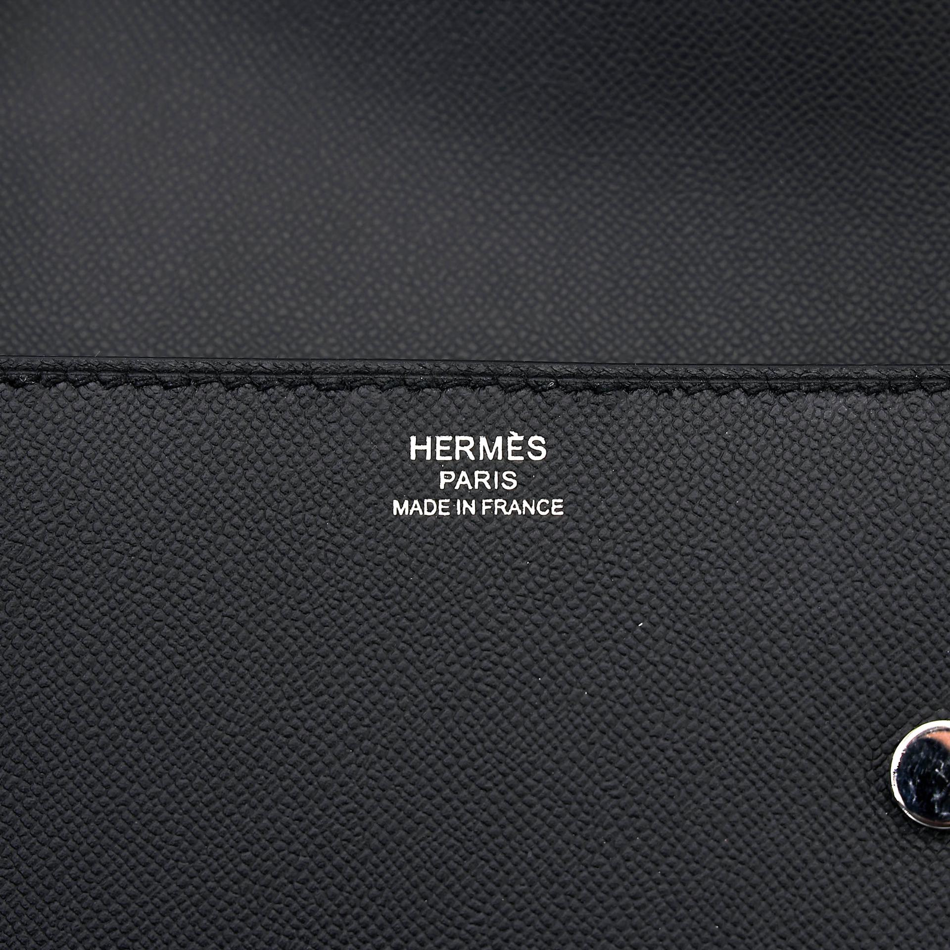 ランク A HERMÈS エルメス ツインズ ショルダーバッグ ブラック (89) ムッシュ ソンブレロ シルバー金具 D刻印 (2019) - 13