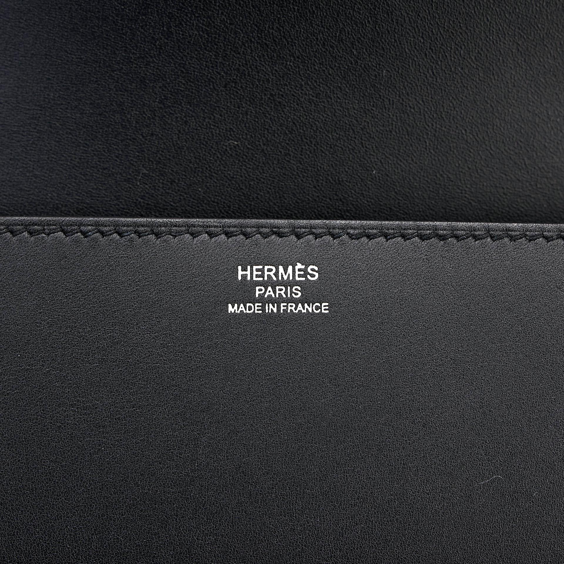 ランク A HERMÈS エルメス ツインズ ショルダーバッグ ブラック (89) ムッシュ ソンブレロ シルバー金具 D刻印 (2019) - 26