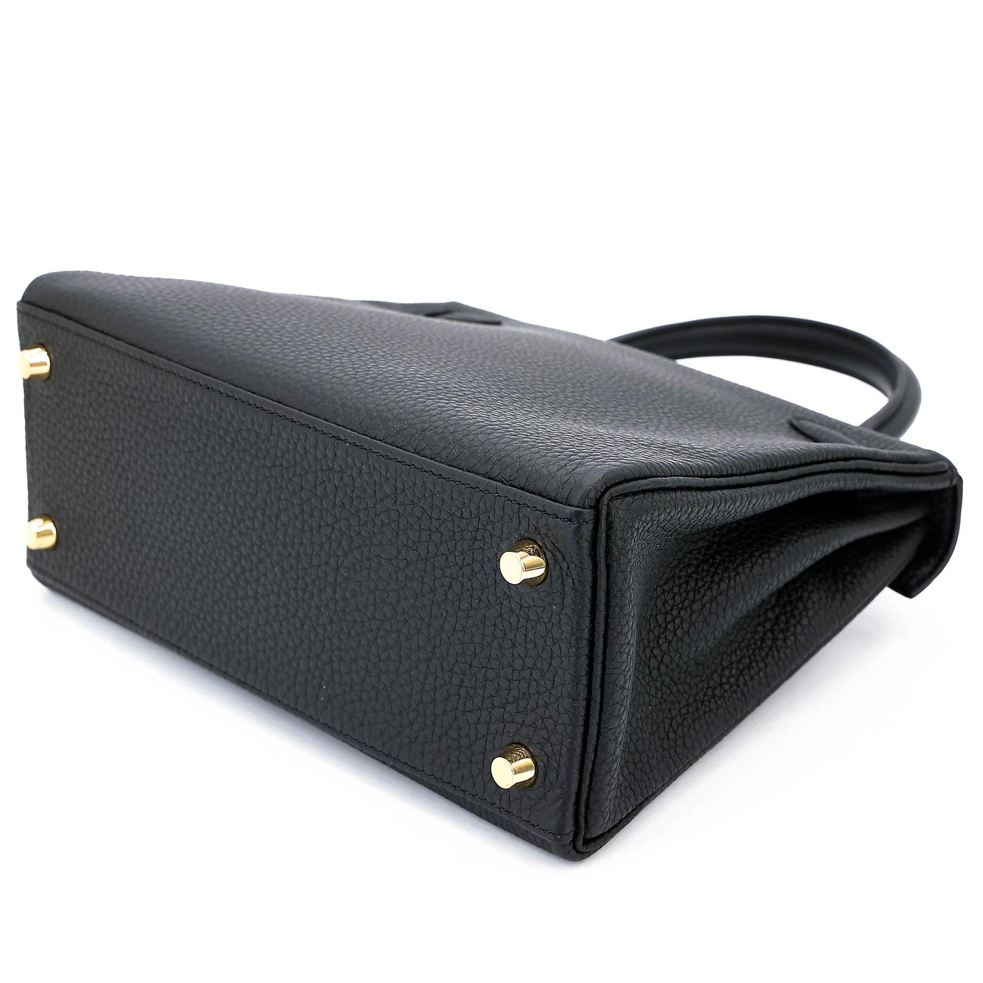ランク N 新品 HERMÈS エルメス ケリー25 ブラック (89) トゴ ゴールド金具 K刻印 (2025) - 6
