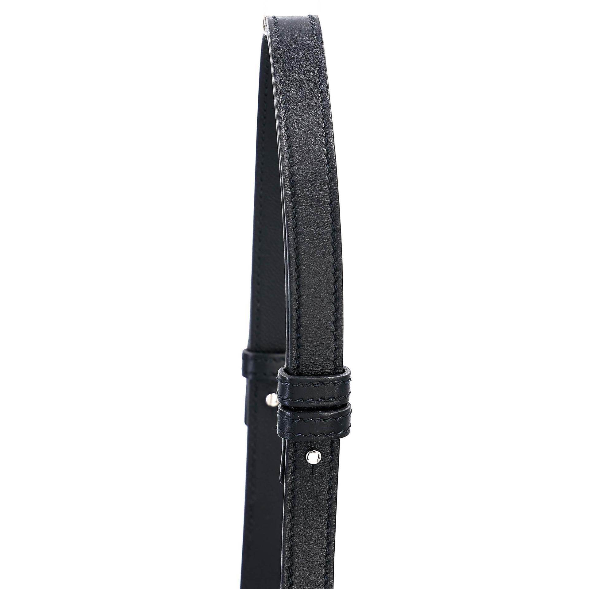 ランク A HERMÈS エルメス ツインズ ショルダーバッグ ブラック (89) ムッシュ ソンブレロ シルバー金具 D刻印 (2019) - 3