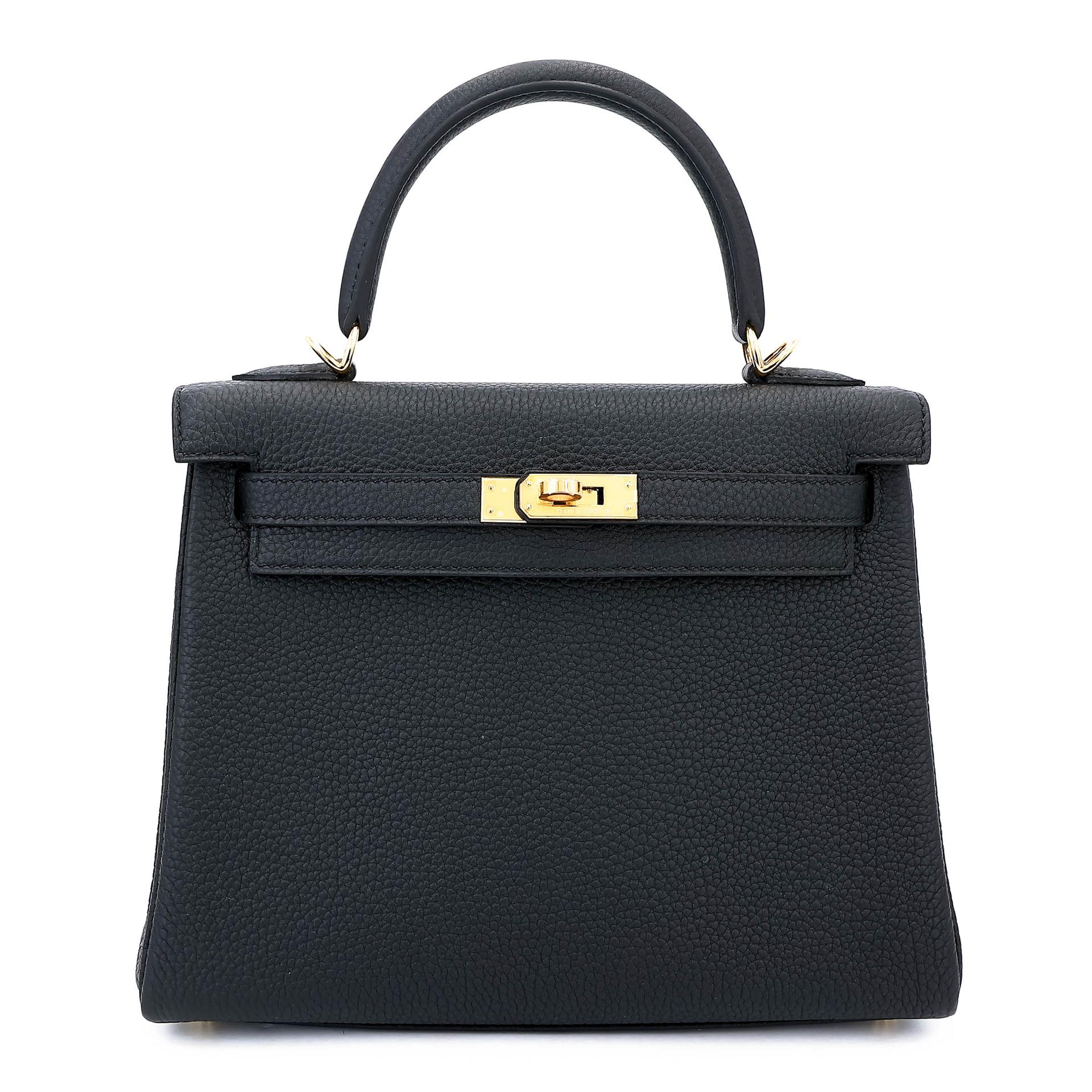 ランク N 新品 HERMÈS エルメス ケリー25 ブラック (89) トゴ ゴールド金具 K刻印 (2025) - 1