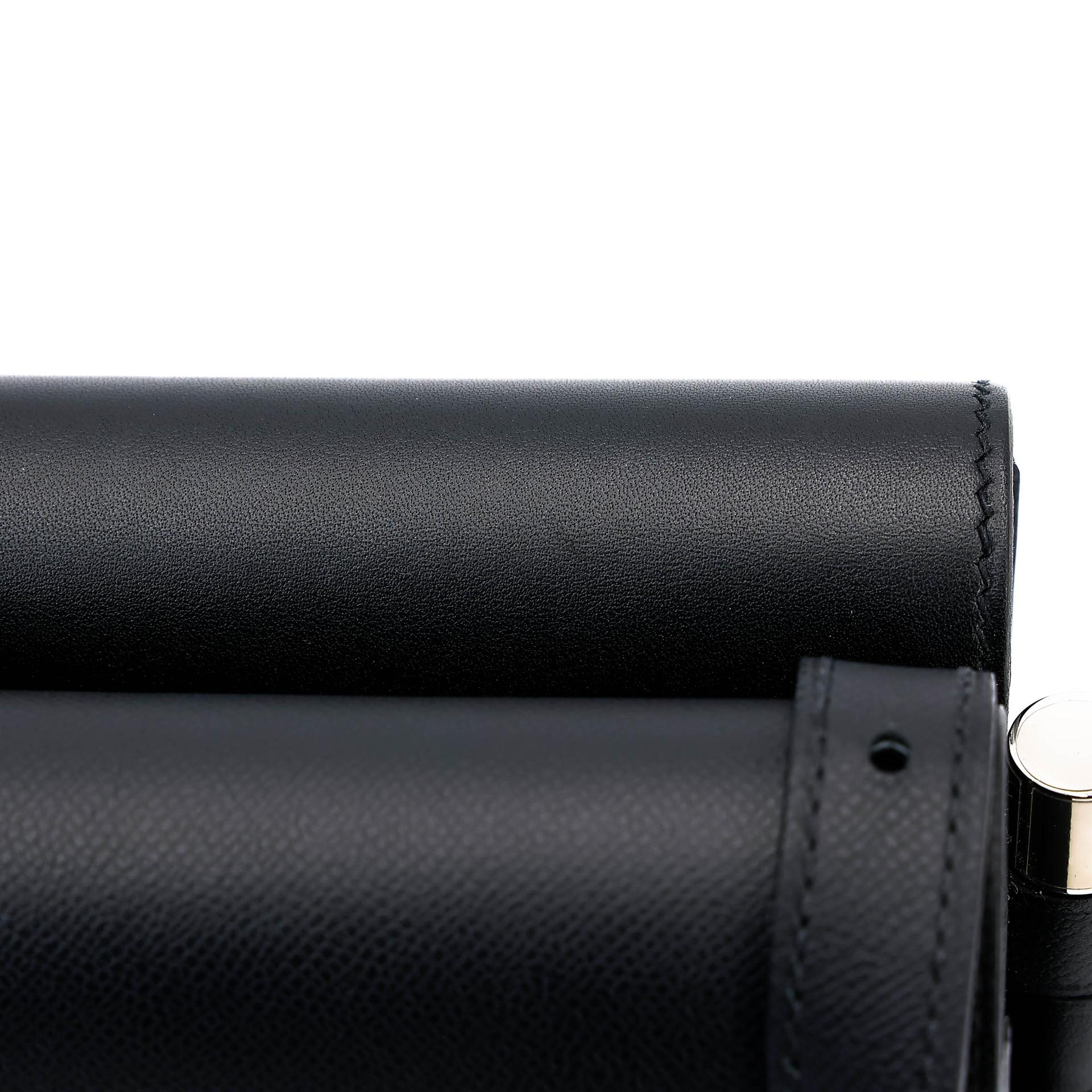 ランク A HERMÈS エルメス ツインズ ショルダーバッグ ブラック (89) ムッシュ ソンブレロ シルバー金具 D刻印 (2019) - 11