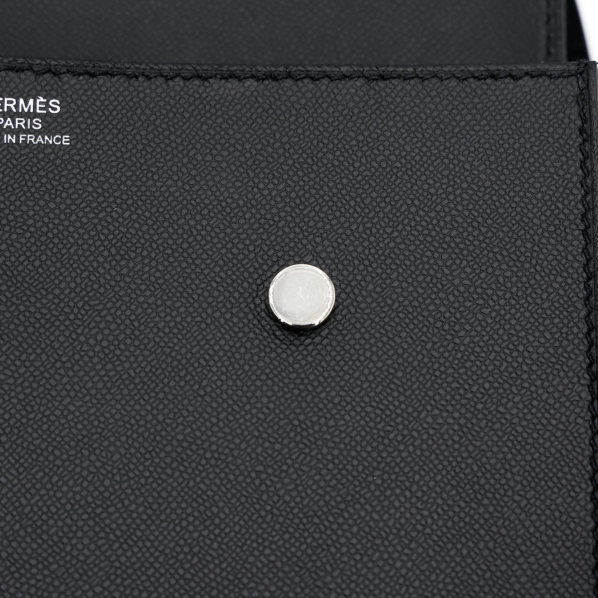 ランク A HERMÈS エルメス ツインズ ショルダーバッグ ブラック (89) ムッシュ ソンブレロ シルバー金具 D刻印 (2019) - 14