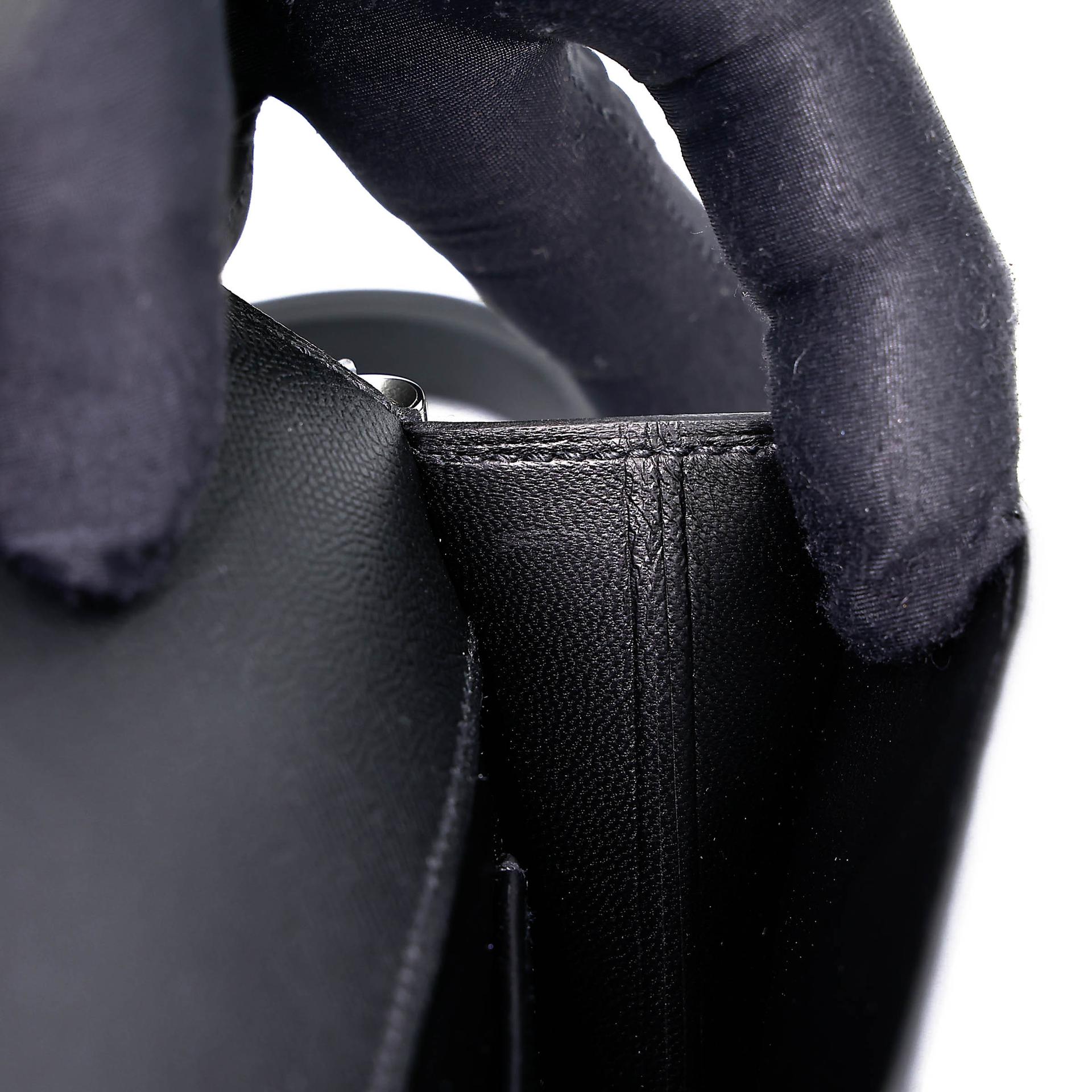 ランク A HERMÈS エルメス ツインズ ショルダーバッグ ブラック (89) ムッシュ ソンブレロ シルバー金具 D刻印 (2019) - 18