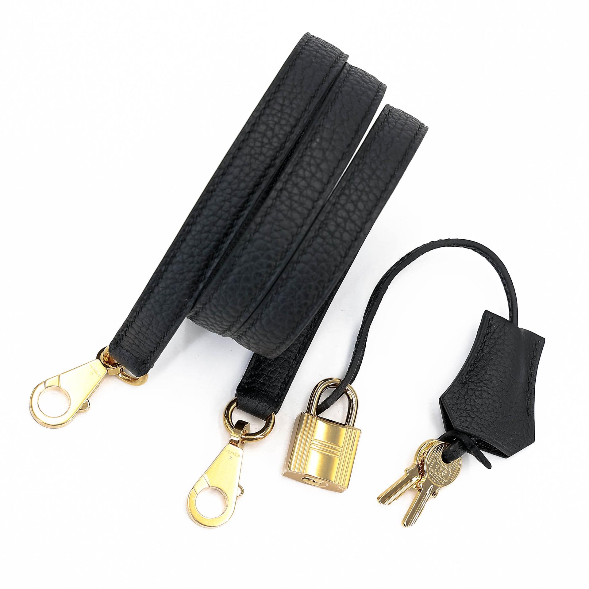 ランク N 新品 HERMÈS エルメス ケリー25 ブラック (89) トゴ ゴールド金具 K刻印 (2025) - 18