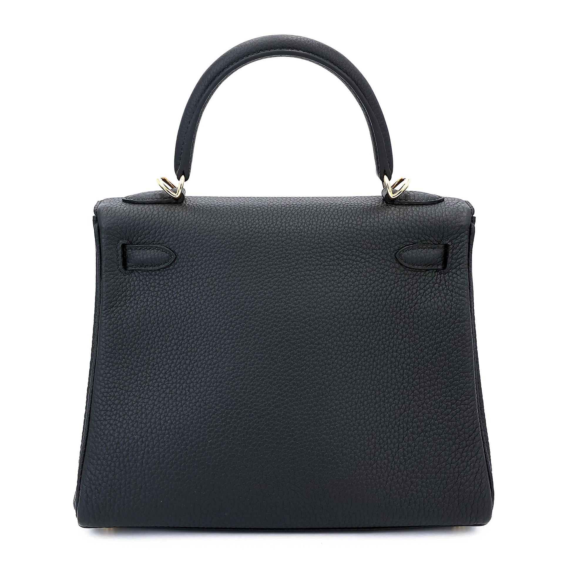 ランク N 新品 HERMÈS エルメス ケリー25 ブラック (89) トゴ ゴールド金具 K刻印 (2025) - 2