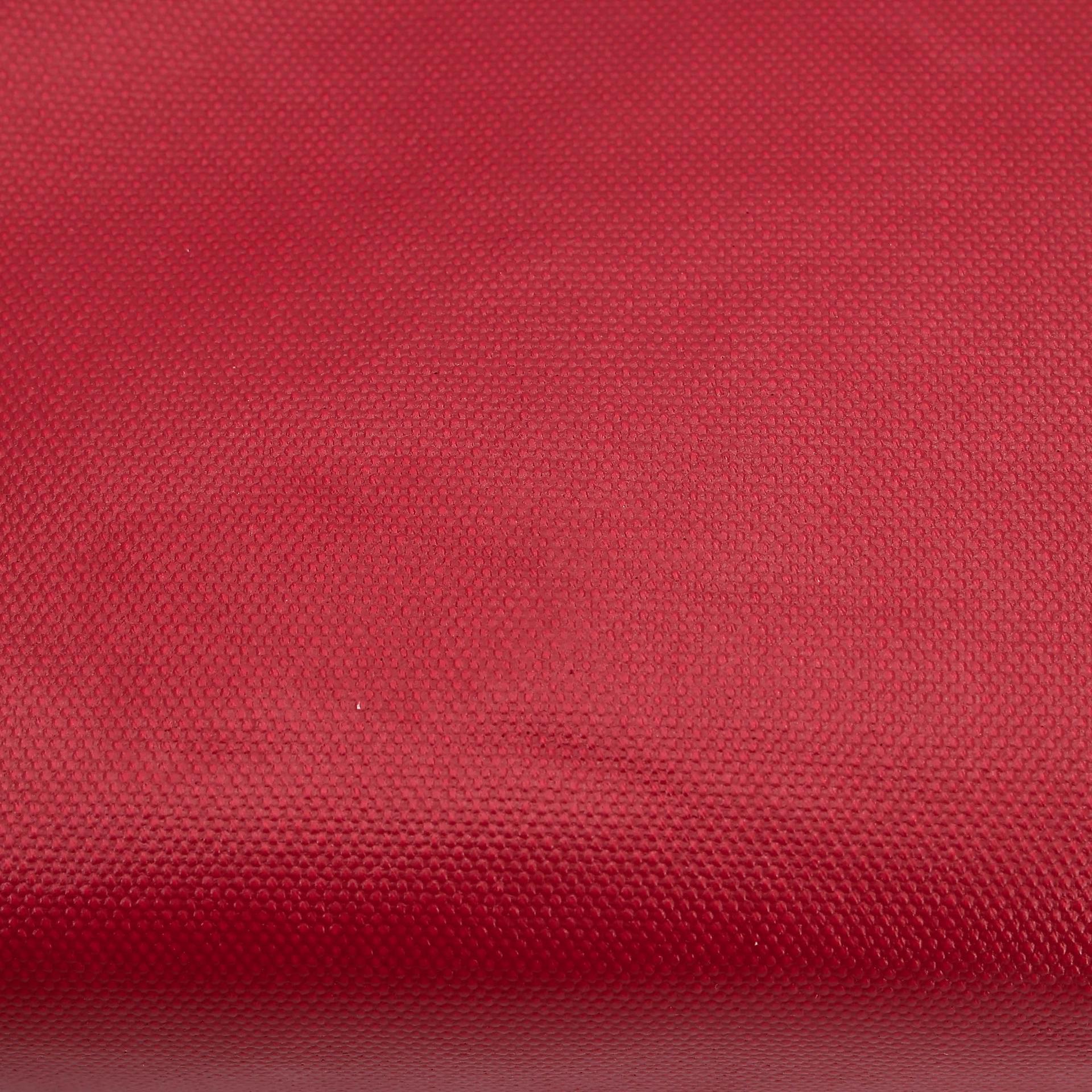 A美品 HERMÈS 愛馬仕 Herbag Zip 31 PM 5X 辣椒紅 Rouge Piment Vache Hunter皮 Toile Berline 帆布 銀扣 D刻 2019年 - 20