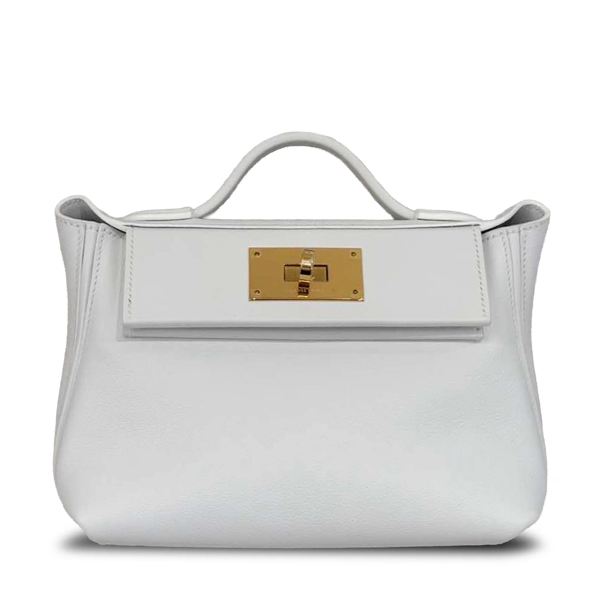 ランク N 新品  HERMÈS エルメス  ヴァンキャトルミニ ホワイト スイフト エバーカラー ゴールド金具 K刻印 - 1