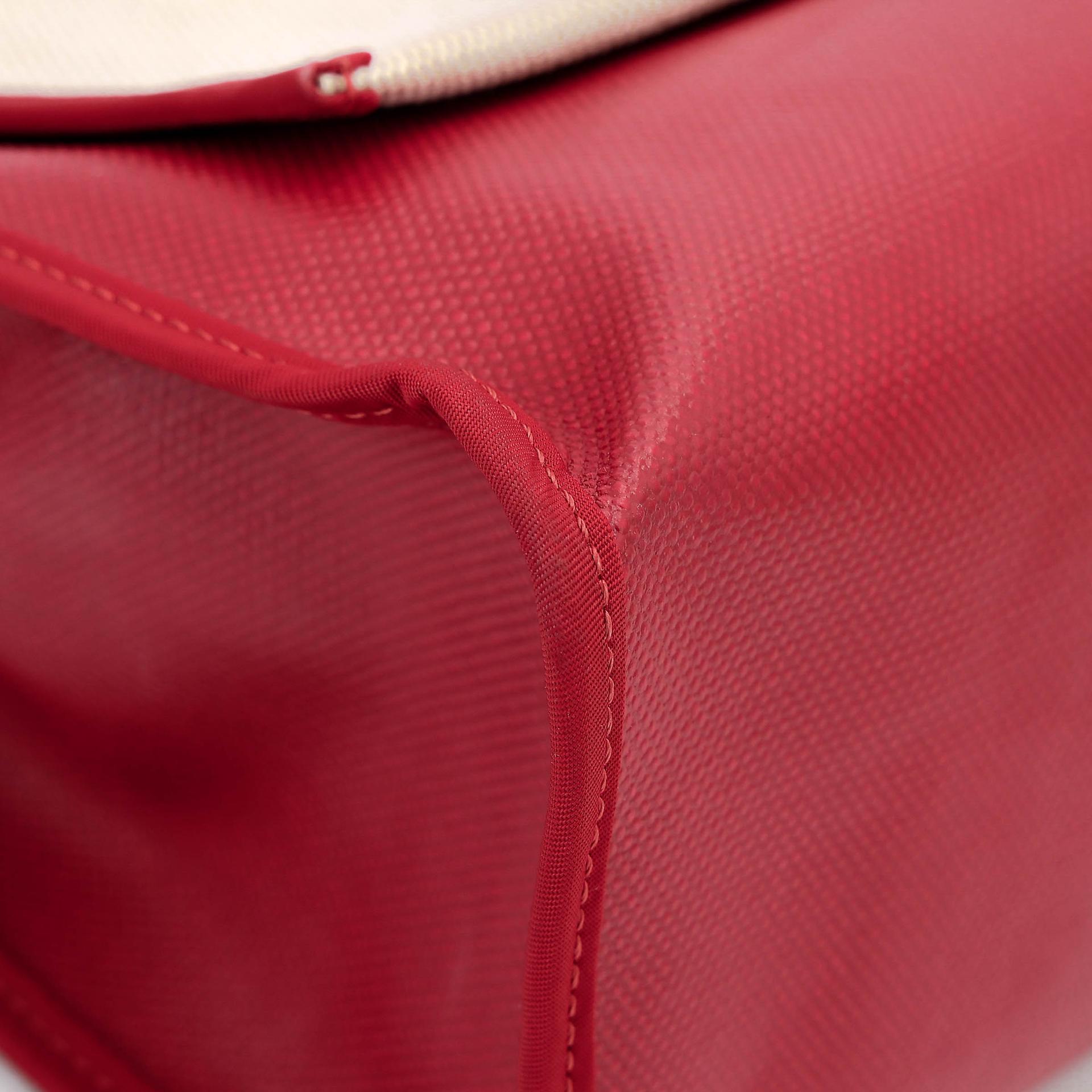 A美品 HERMÈS 愛馬仕 Herbag Zip 31 PM 5X 辣椒紅 Rouge Piment Vache Hunter皮 Toile Berline 帆布 銀扣 D刻 2019年 - 12
