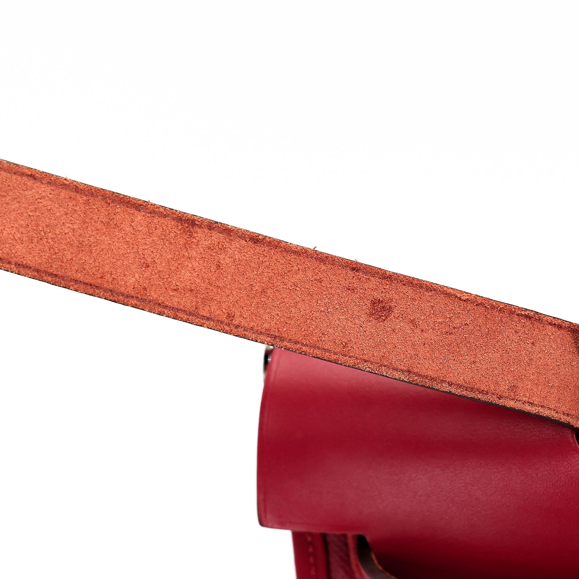 A美品 HERMÈS 愛馬仕 Herbag Zip 31 PM 5X 辣椒紅 Rouge Piment Vache Hunter皮 Toile Berline 帆布 銀扣 D刻 2019年 - 47