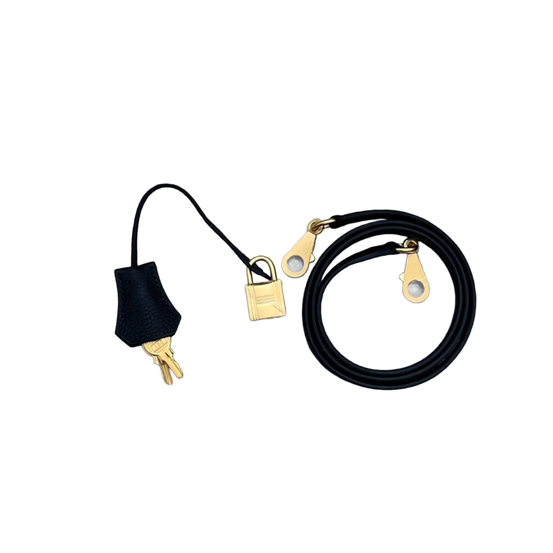 Unused ( Rank NS ) HERMÈS Kelly 25 Noir (89) Togo Brushed Gold hardware W (2024) - 14