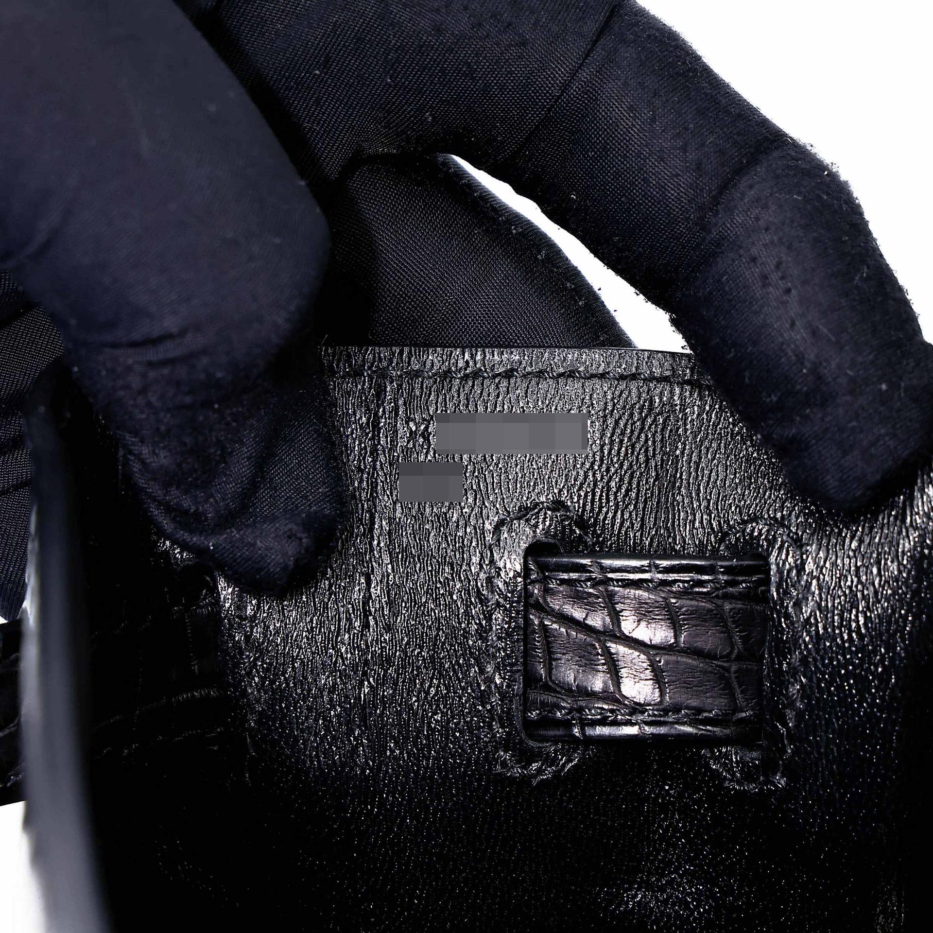 ランク NS 未使用品 HERMÈS エルメス ケリー32 ブラック (89) クロコダイル アリゲーター マット ゴールド金具 X刻印 (2016) - 19