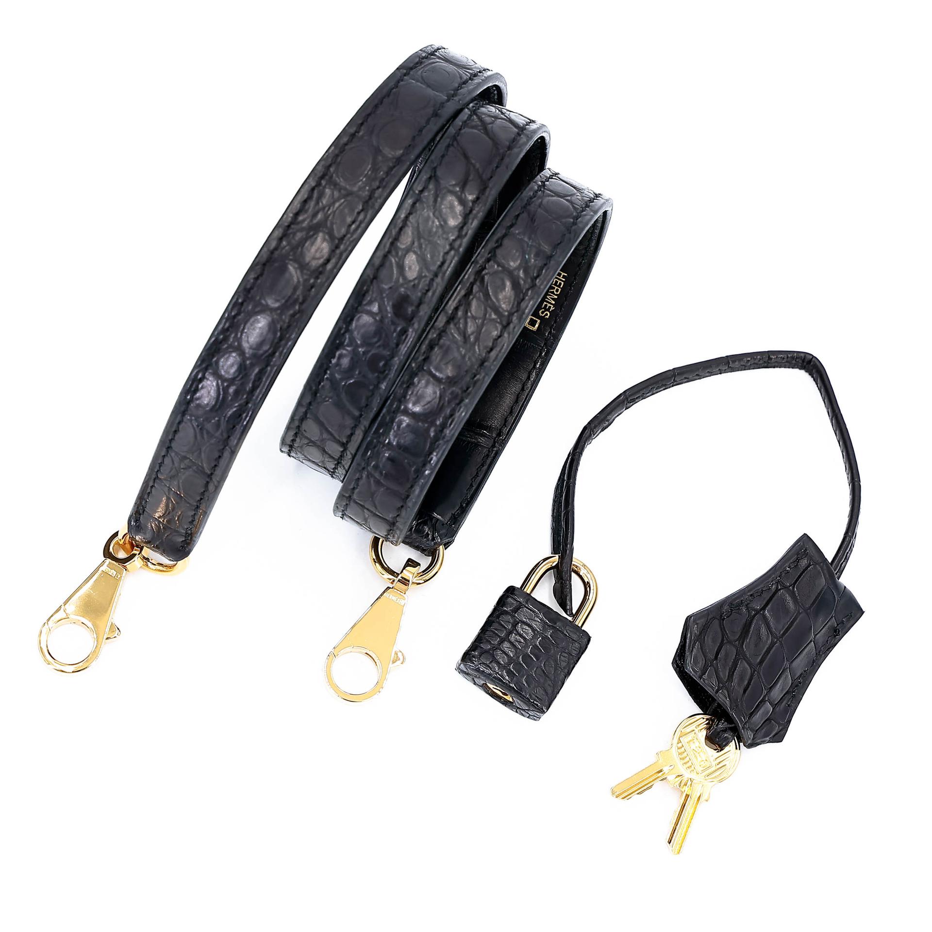 ランク NS 未使用品 HERMÈS エルメス ケリー32 ブラック (89) クロコダイル アリゲーター マット ゴールド金具 X刻印 (2016) - 23