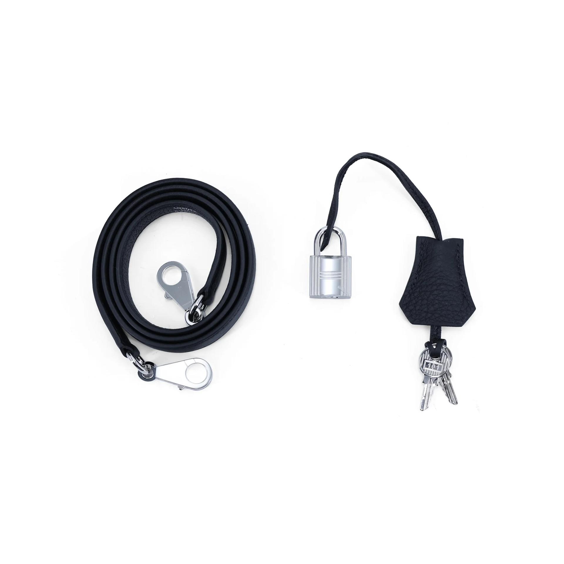 Unused ( Rank NS ) HERMÈS Kelly 25 Noir (89) Togo Palladium hardware W (2024) - 18