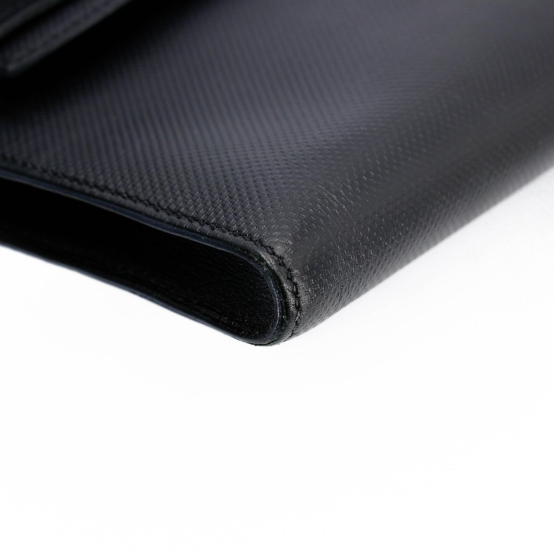 A美品 HERMÈS 愛馬仕 Kelly Cut 89 黑色 Noir (Black) Grain d`H皮 Swift牛皮 香檳金扣 □Q刻 2013年 - 12