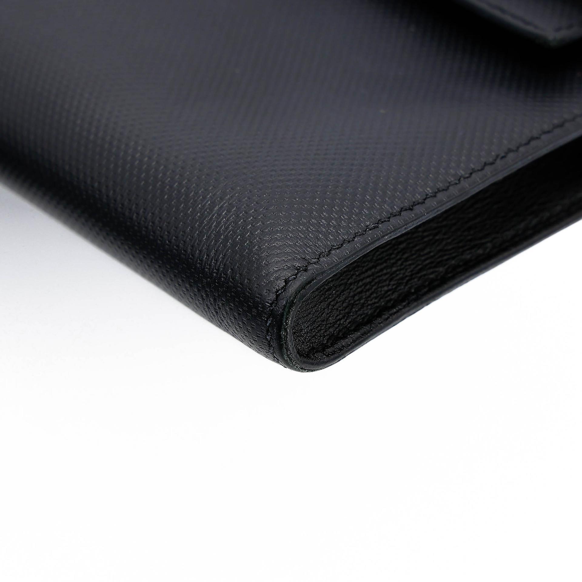A美品 HERMÈS 愛馬仕 Kelly Cut 89 黑色 Noir (Black) Grain d`H皮 Swift牛皮 香檳金扣 □Q刻 2013年 - 11