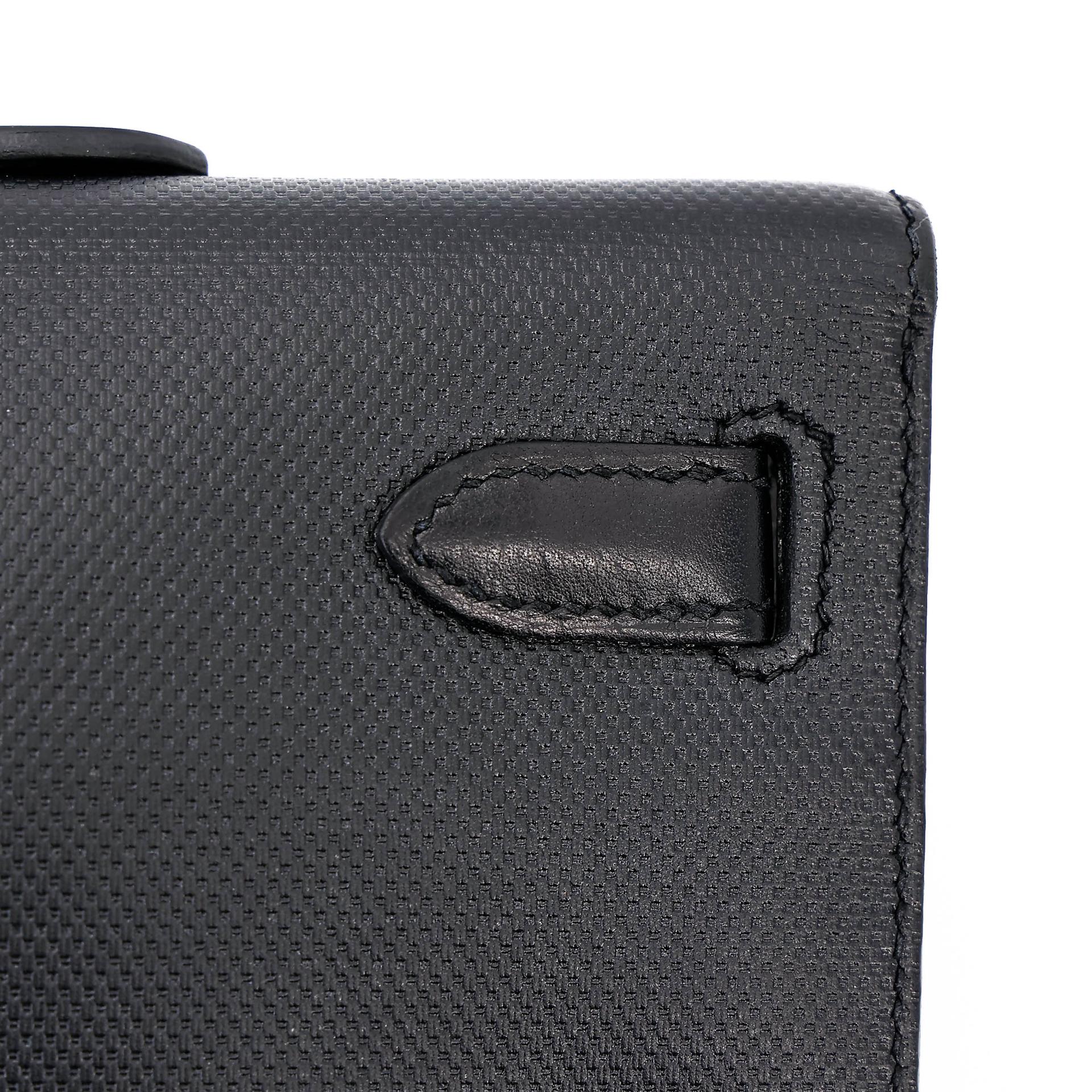 A美品 HERMÈS 愛馬仕 Kelly Cut 89 黑色 Noir (Black) Grain d`H皮 Swift牛皮 香檳金扣 □Q刻 2013年 - 16