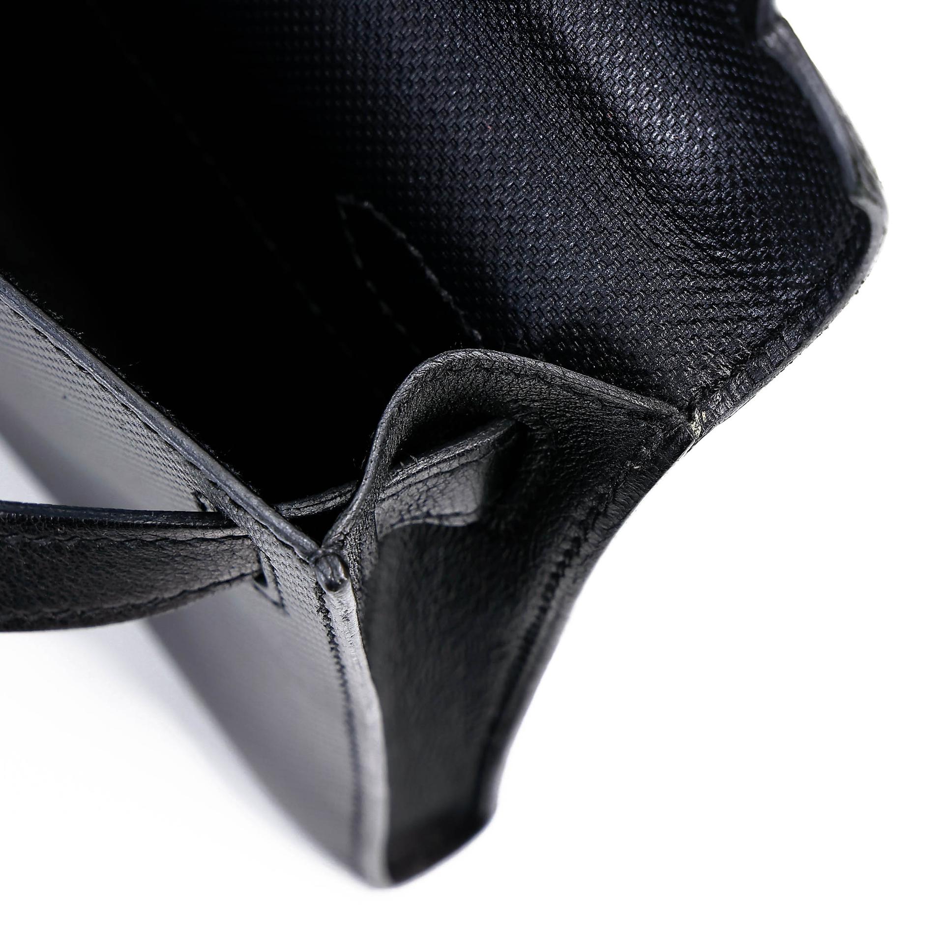 A美品 HERMÈS 愛馬仕 Kelly Cut 89 黑色 Noir (Black) Grain d`H皮 Swift牛皮 香檳金扣 □Q刻 2013年 - 28