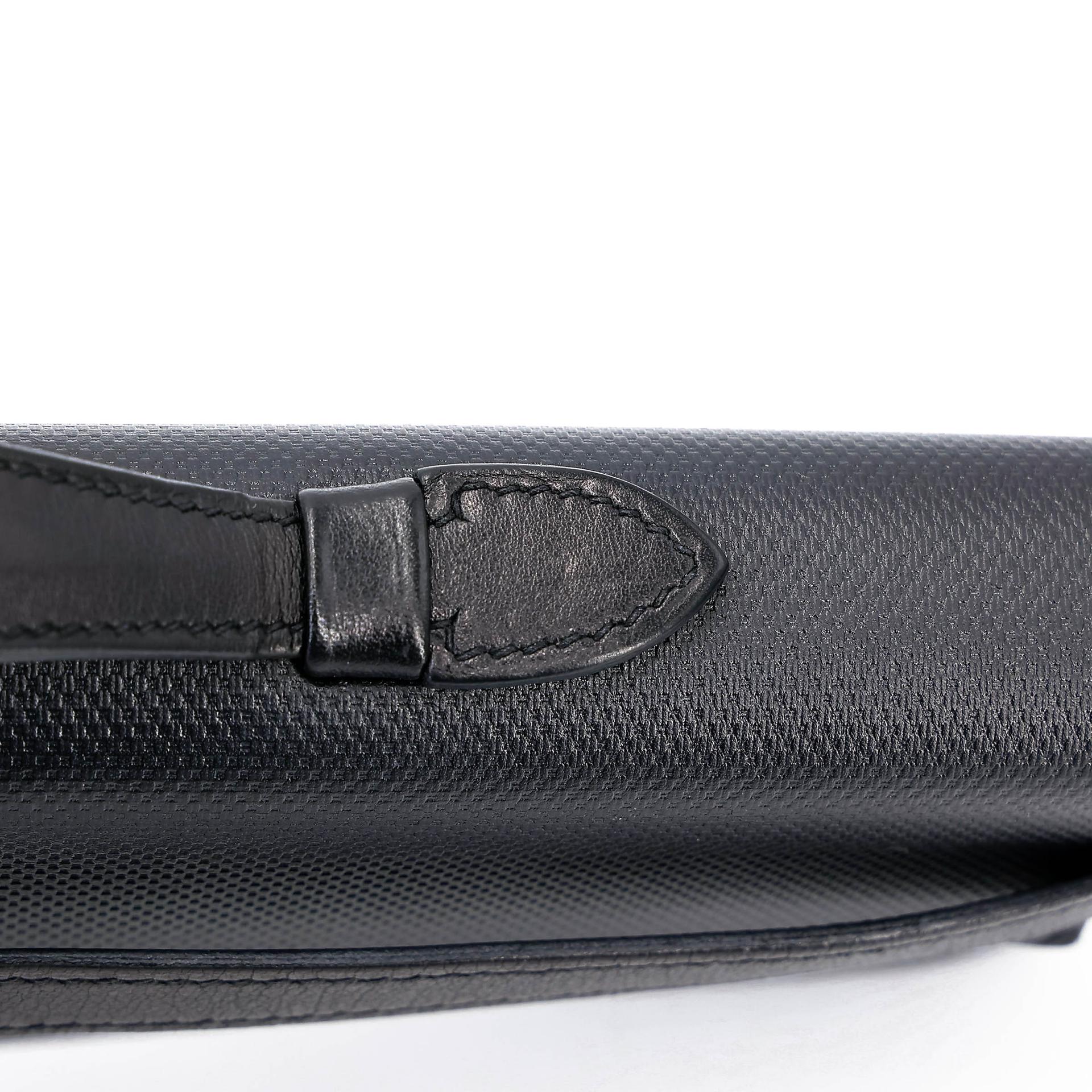 A美品 HERMÈS 愛馬仕 Kelly Cut 89 黑色 Noir (Black) Grain d`H皮 Swift牛皮 香檳金扣 □Q刻 2013年 - 6