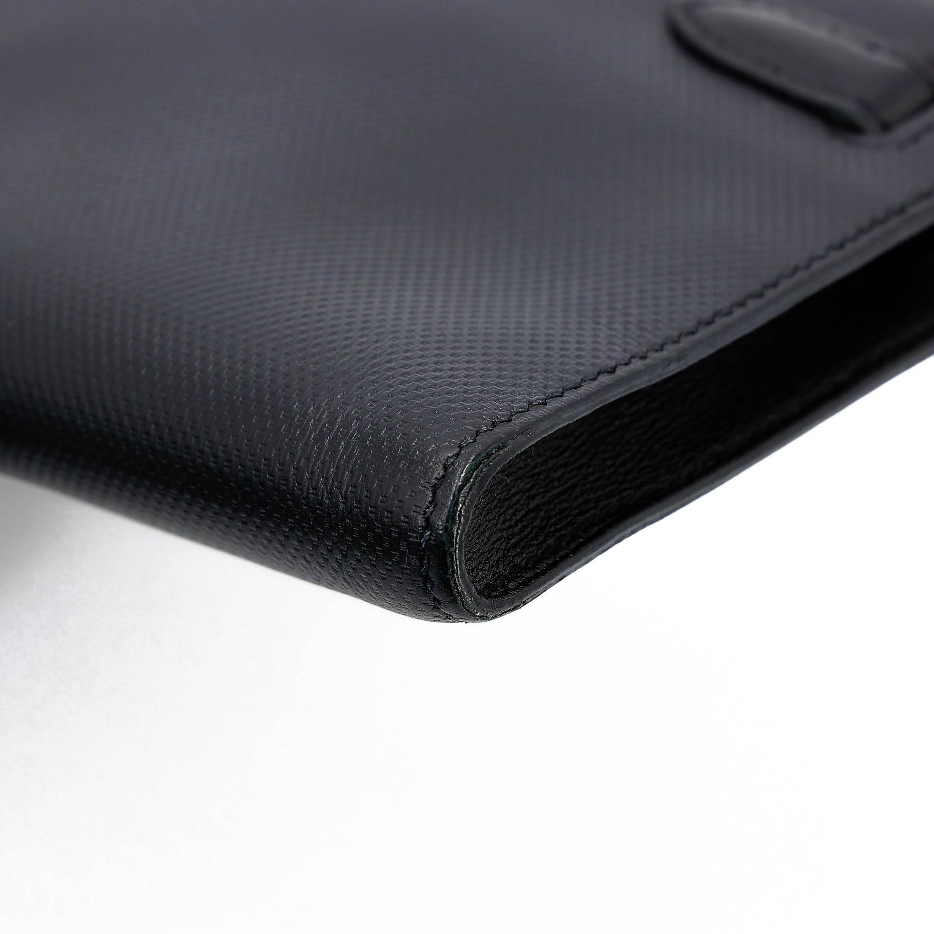 A美品 HERMÈS 愛馬仕 Kelly Cut 89 黑色 Noir (Black) Grain d`H皮 Swift牛皮 香檳金扣 □Q刻 2013年 - 13