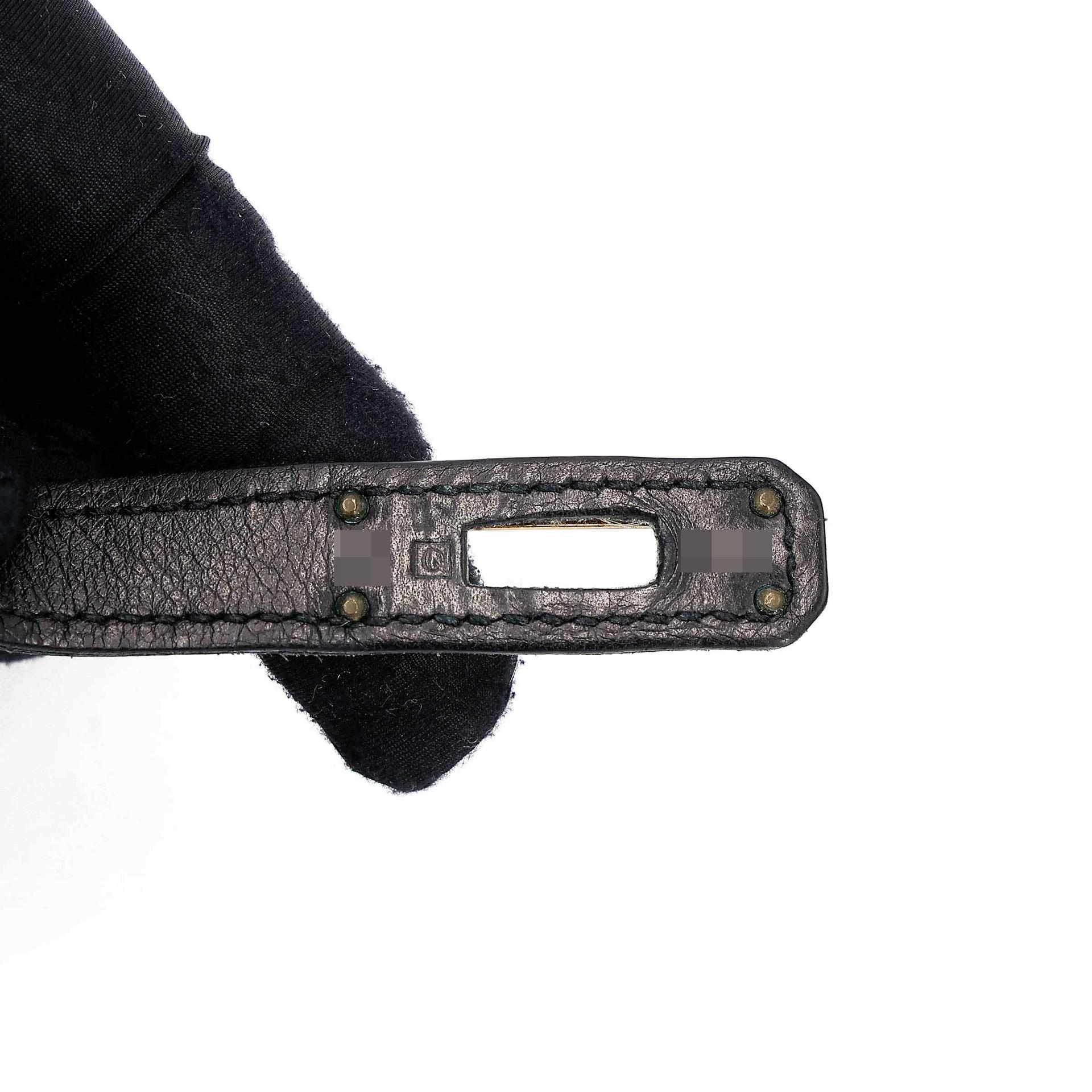 A美品 HERMÈS 愛馬仕 Kelly Cut 89 黑色 Noir (Black) Grain d`H皮 Swift牛皮 香檳金扣 □Q刻 2013年 - 20
