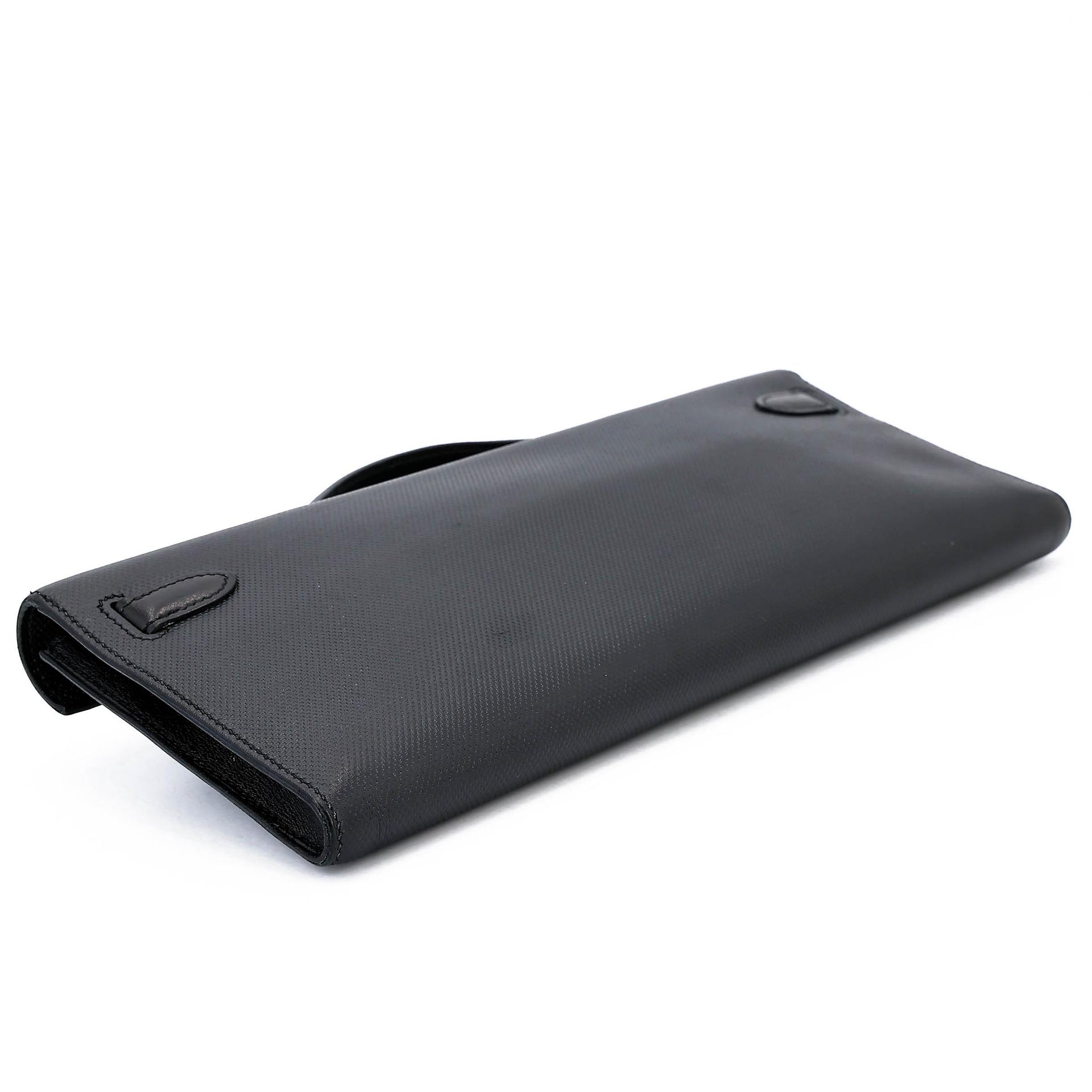 A美品 HERMÈS 愛馬仕 Kelly Cut 89 黑色 Noir (Black) Grain d`H皮 Swift牛皮 香檳金扣 □Q刻 2013年 - 10