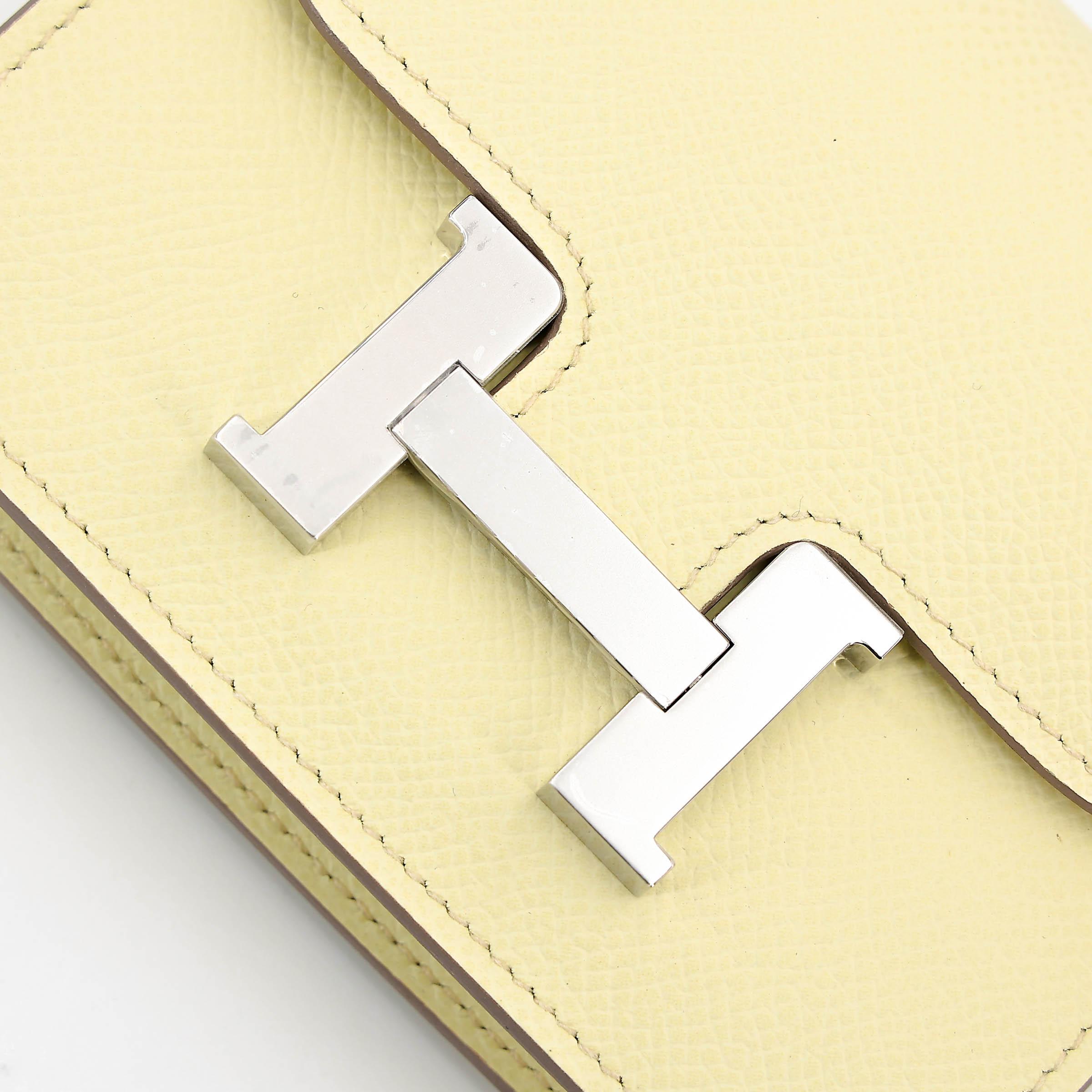 ランク N 新品 HERMÈS エルメス コンスタンススリム ジョーヌ・ミルトン(i8) エプソン シルバー金具 K刻印 (2025) - 7