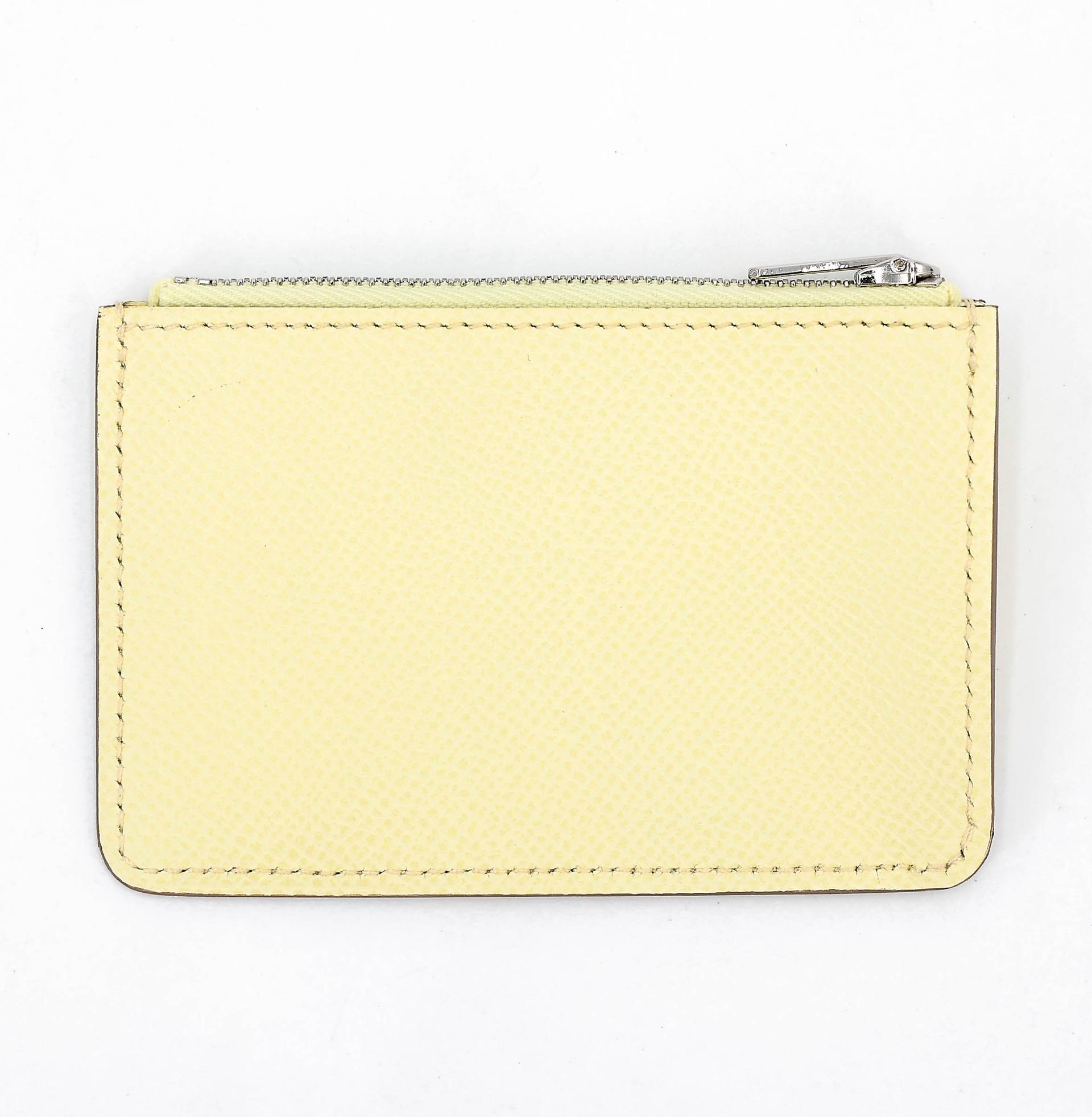 全新 HERMÈS 爱马仕 Constance Slim 钱包 i8 米尔顿黄 Jaune milton色 Epsom皮 银扣 K刻 2025年 - 16